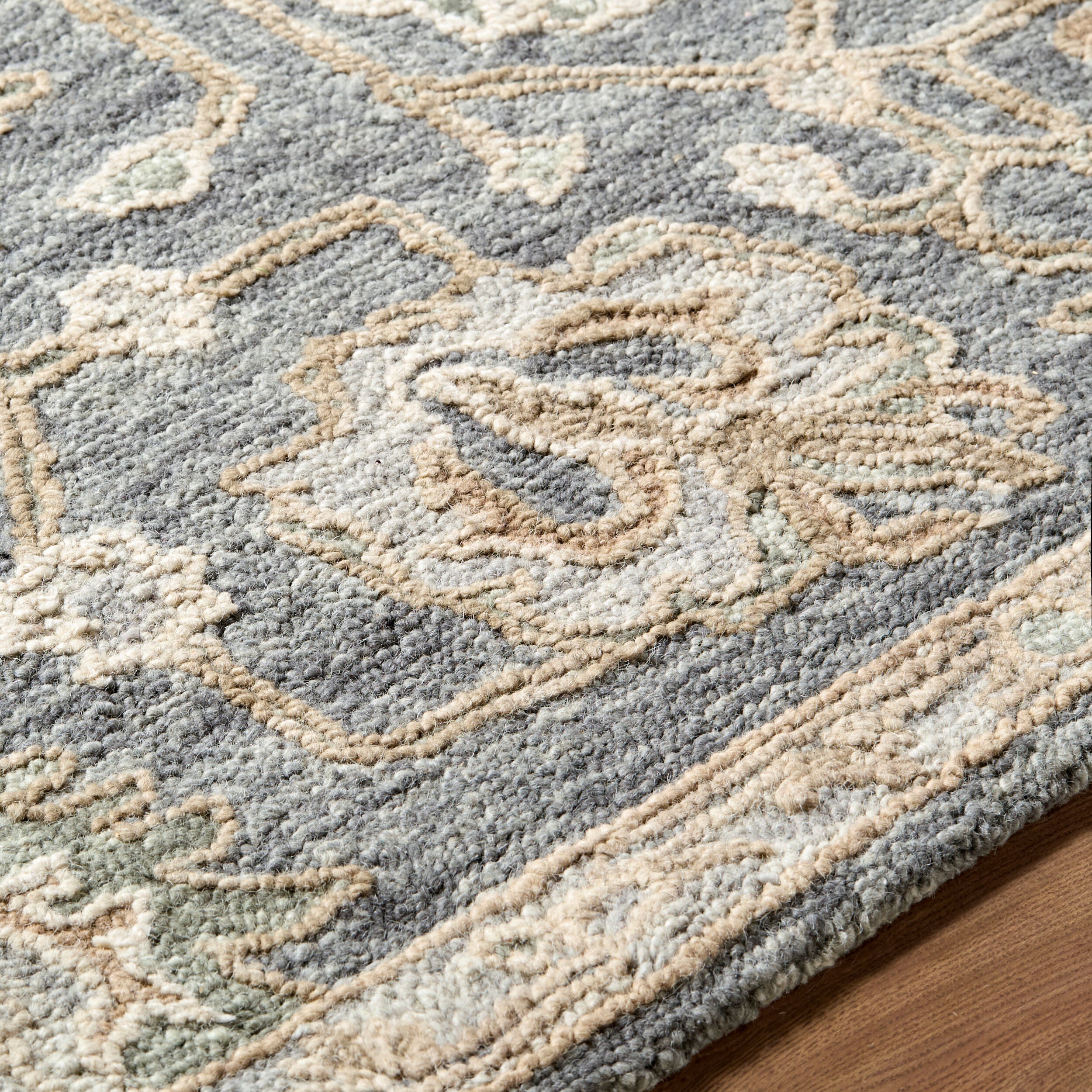 Livabliss Arnold AOD-2302 Slate Gray Area Rug by LIVABLISS