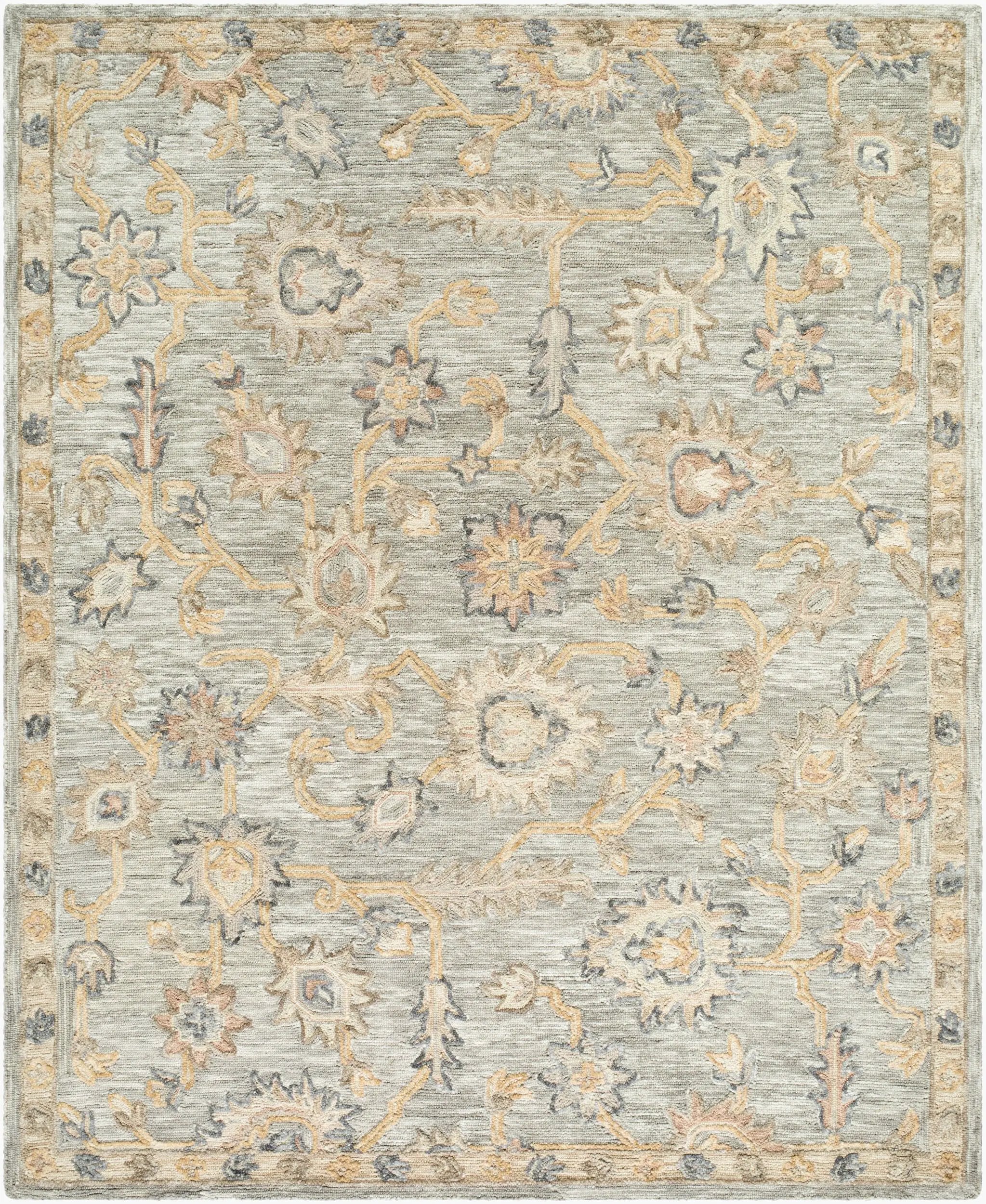 Arnold AOD-2303 Pewter Area Rug by LIVABLISS