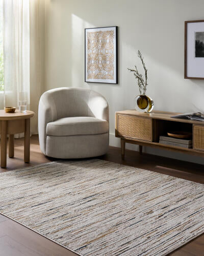 Surya Alston AON-2300 Ivory Machine Washable Area Rug by LIVABLISS