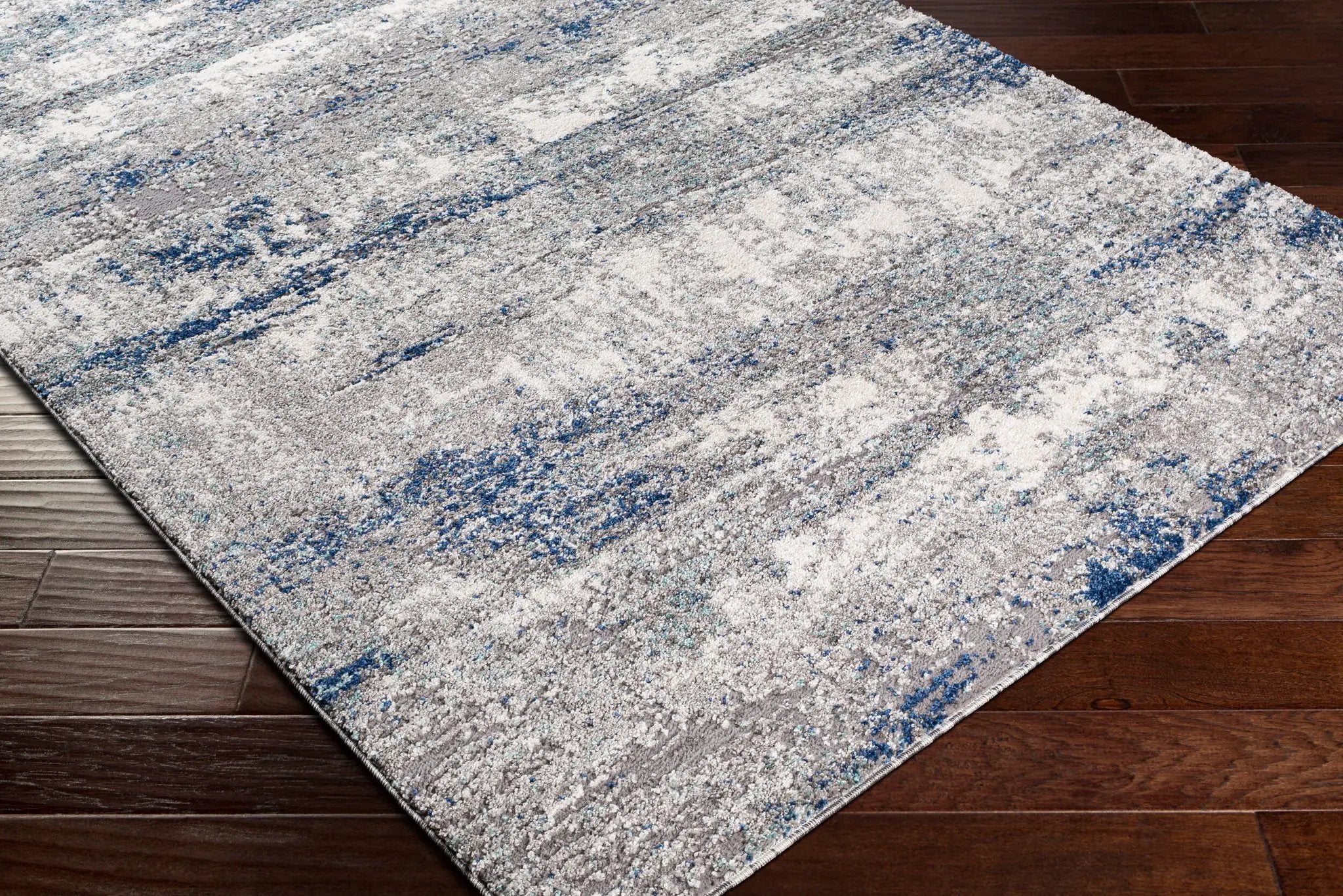 Andorra ARD-2301 Dark Blue Area Rug by LIVABLISS