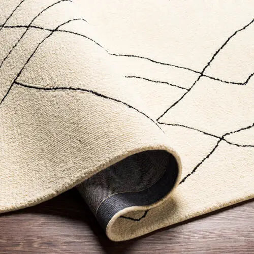 Arsenal ARL-2304 Cream Area Rug by LIVABLISS