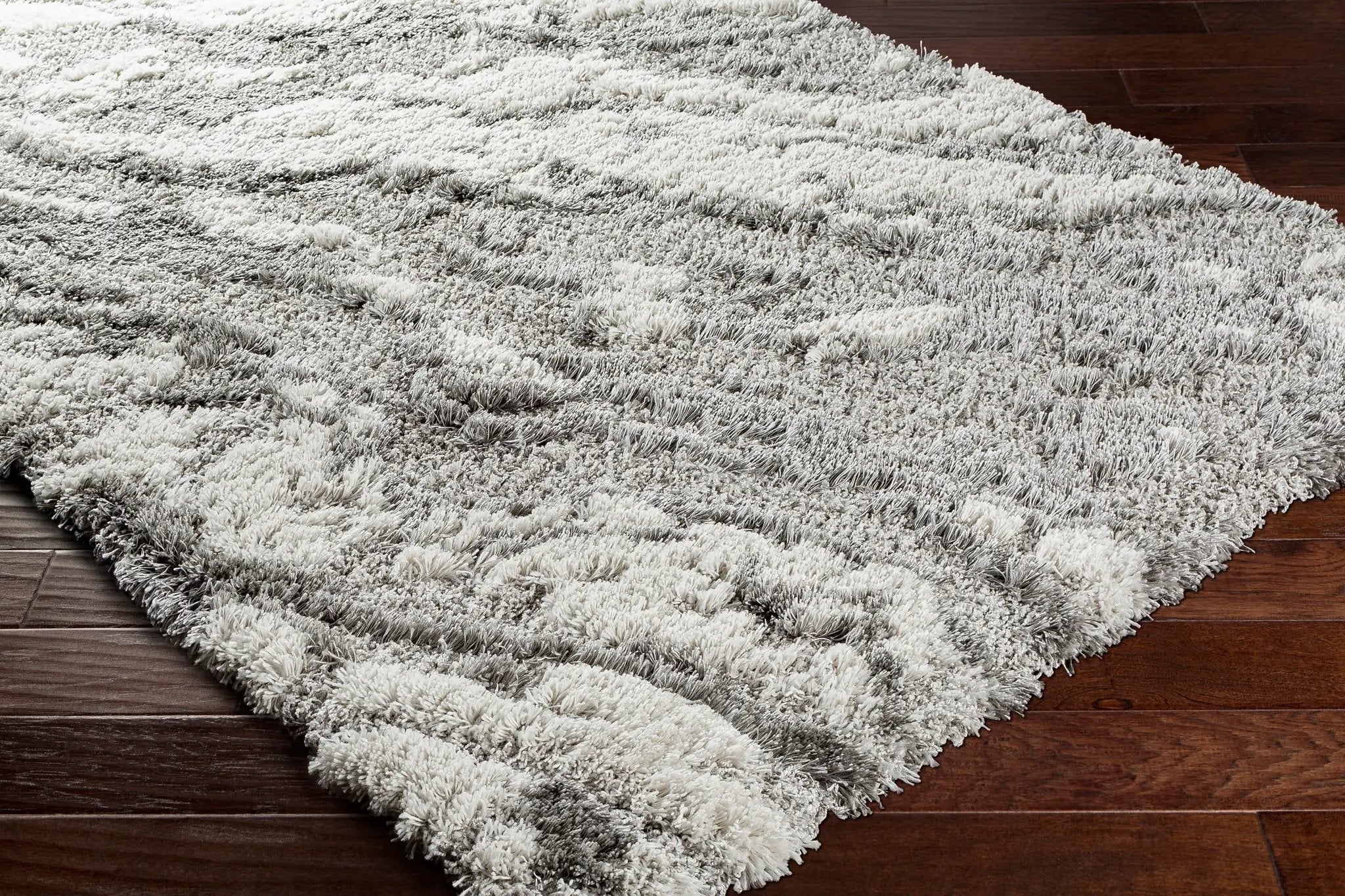 Alta Shag ASG-2301 Gray Area Rug by LIVABLISS