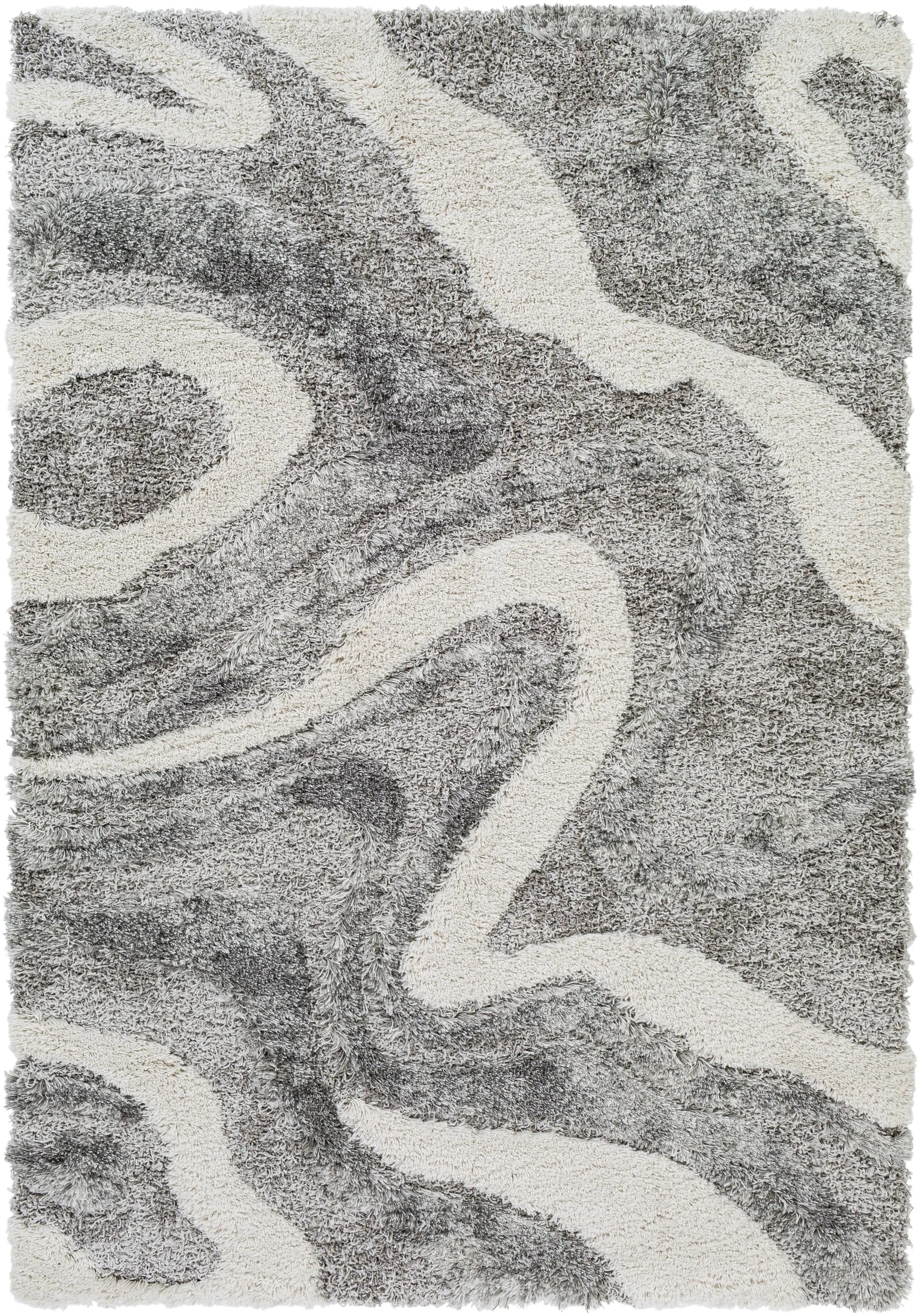 Alta Shag ASG-2303 Charcoal Area Rug by LIVABLISS