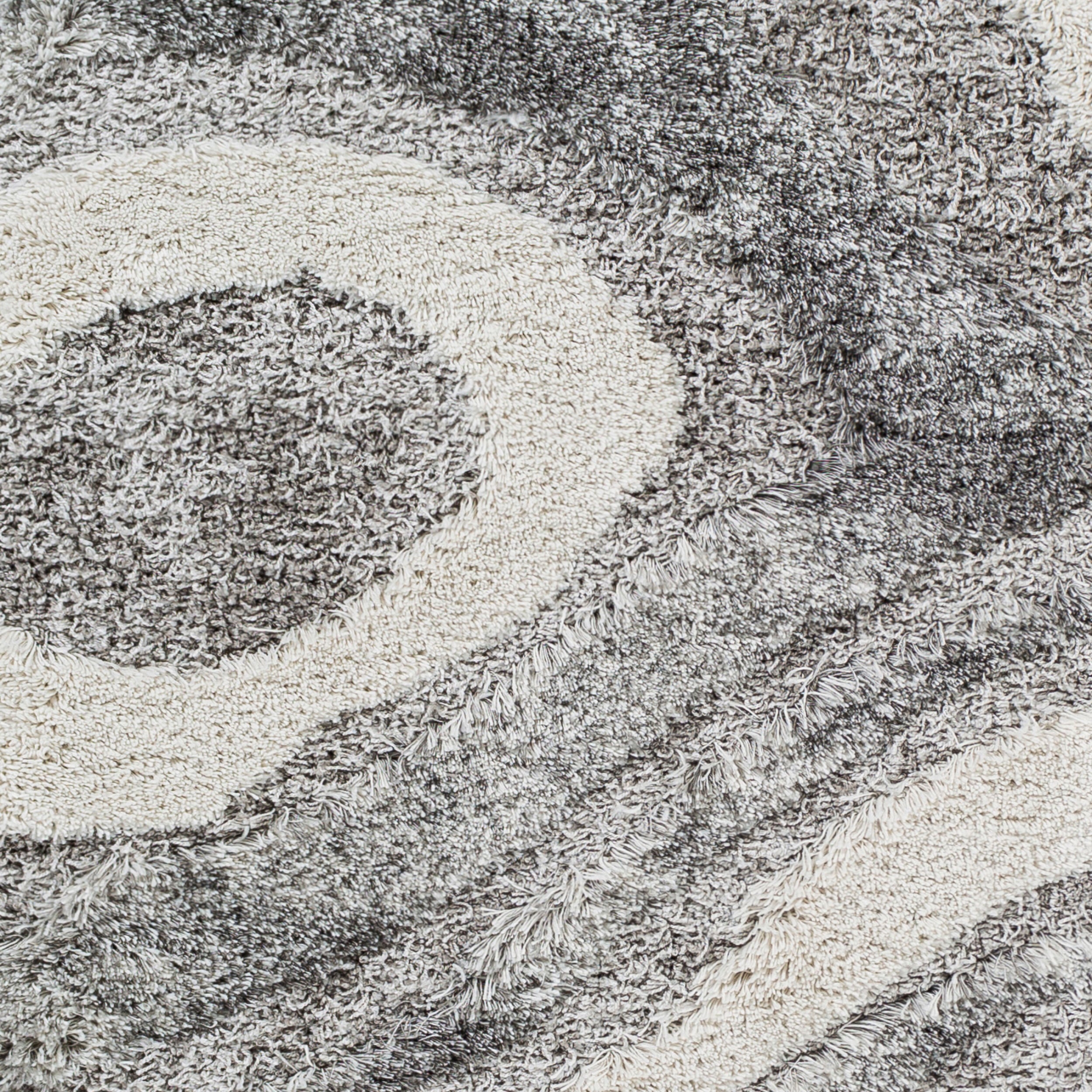 Surya Alta Shag ASG-2303 Charcoal Area Rug by LIVABLISS