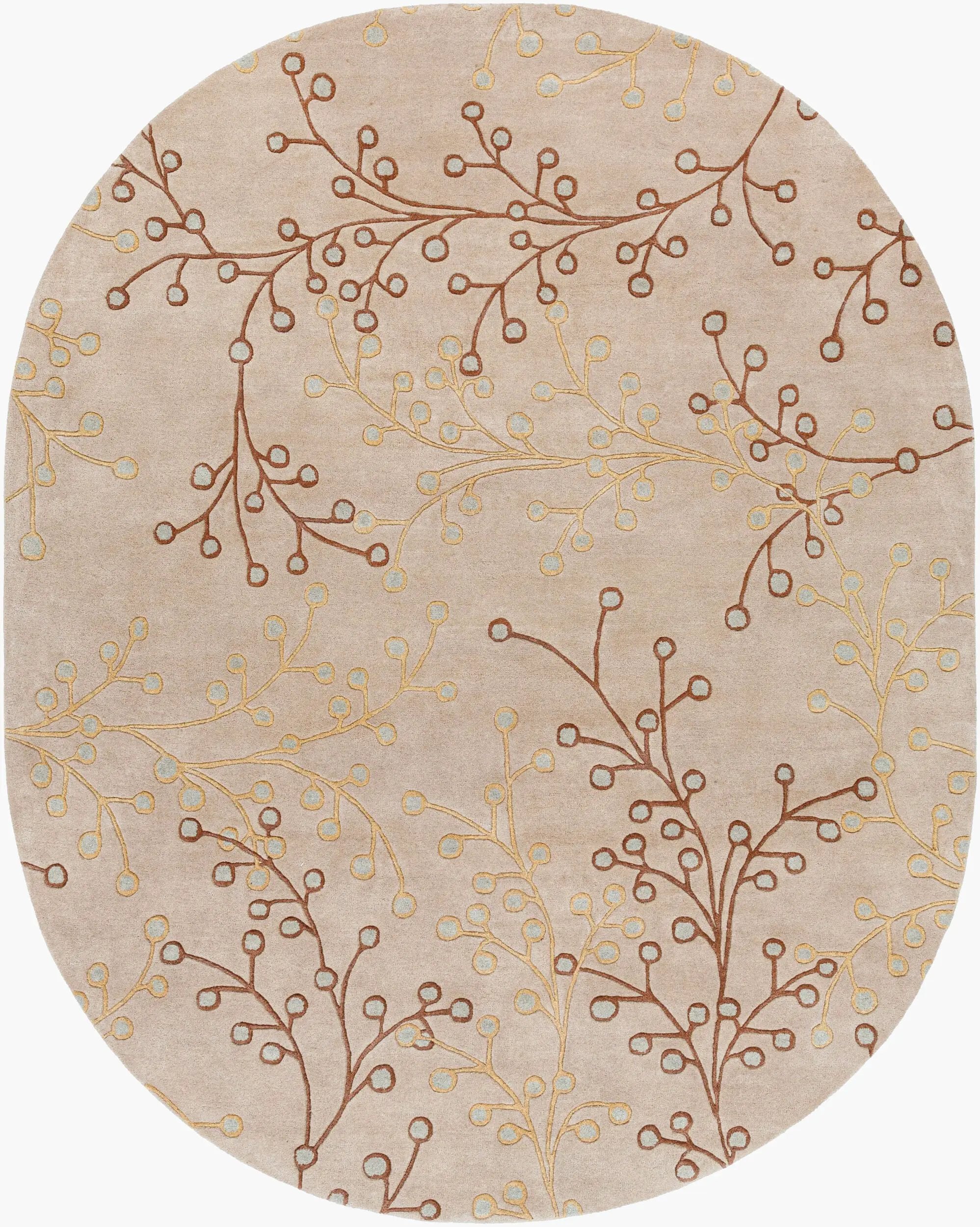 Athena ATH-5008 Tan Area Rug by LIVABLISS