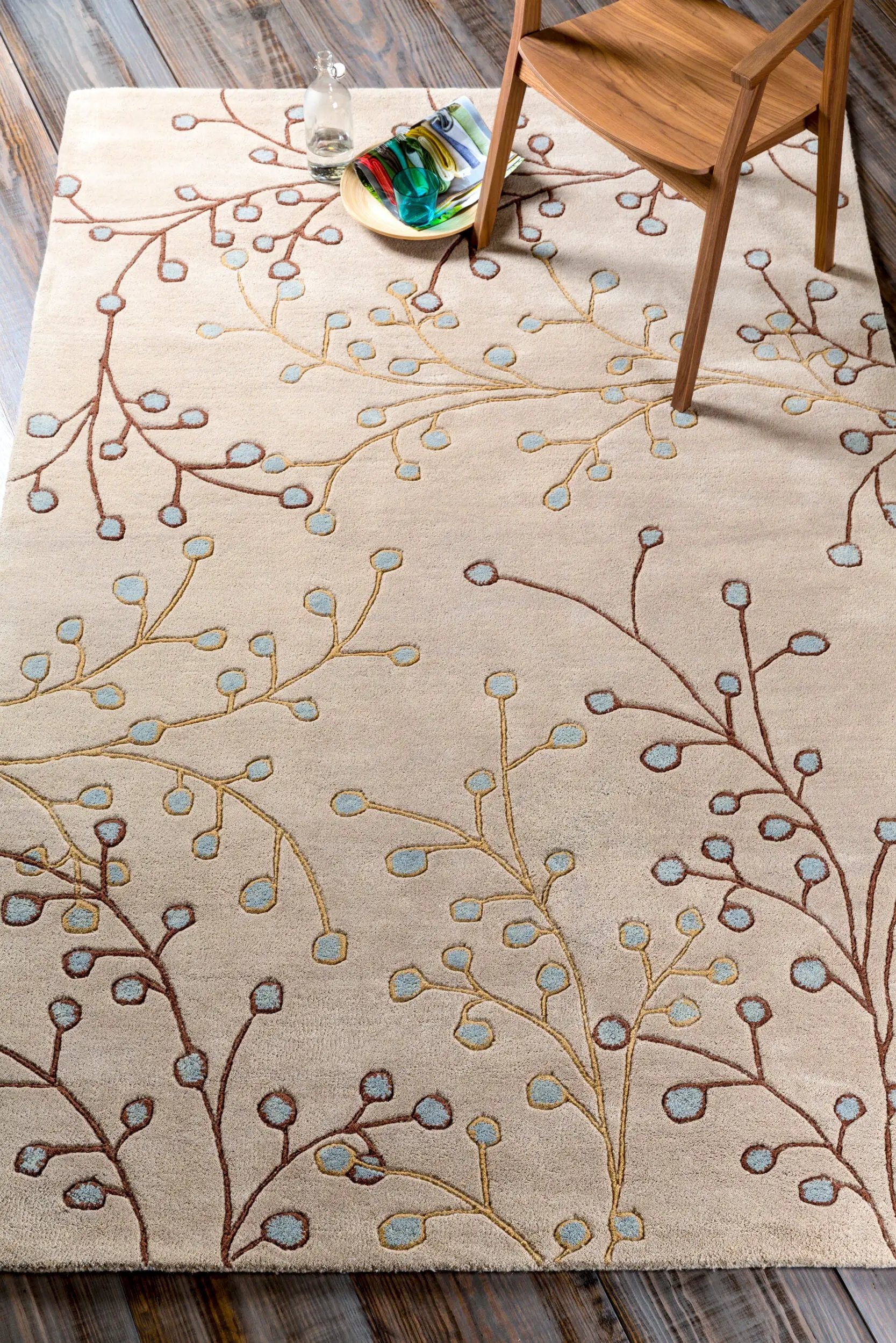 Athena ATH-5008 Tan Area Rug by LIVABLISS