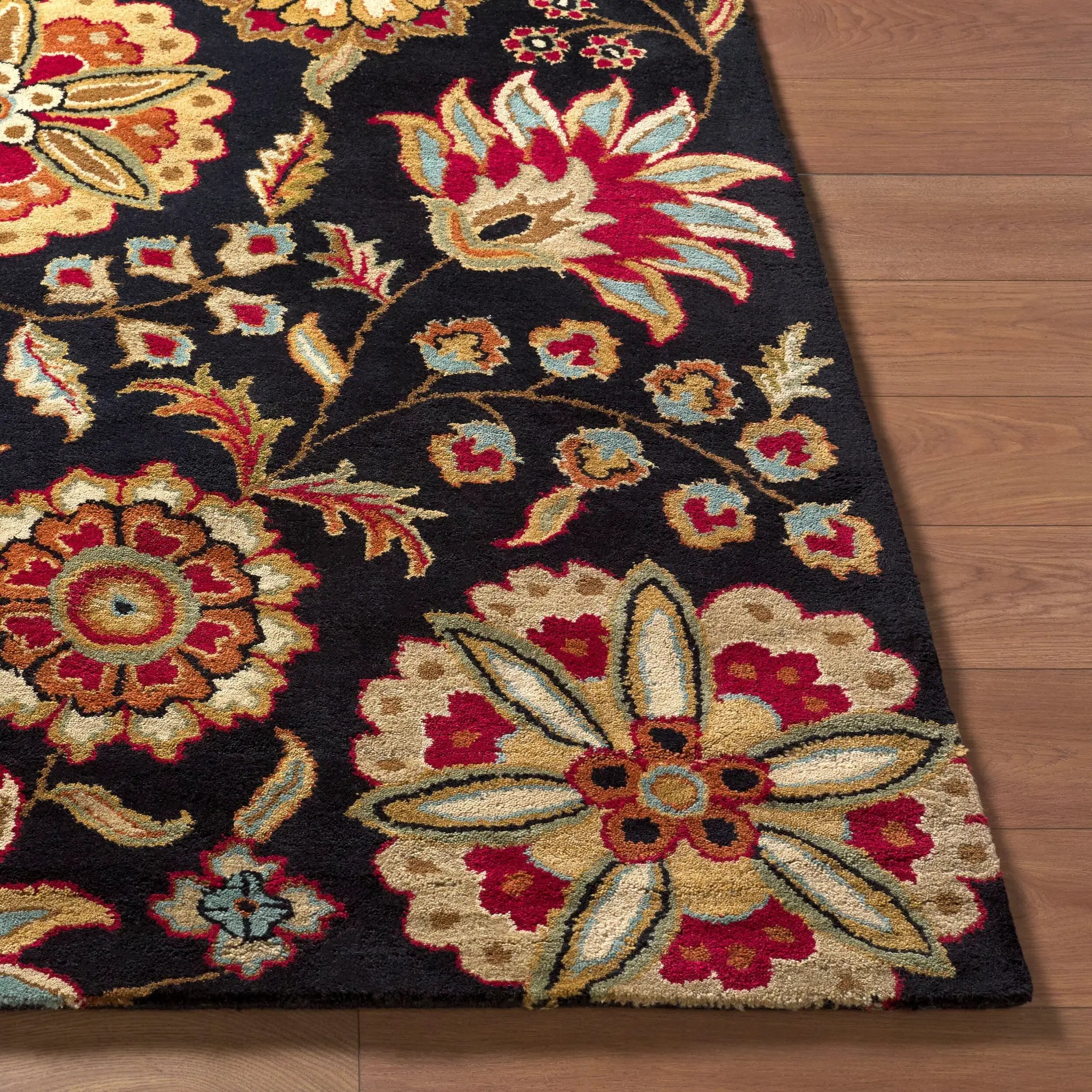 Athena ATH-5017 Black Area Rug by LIVABLISS