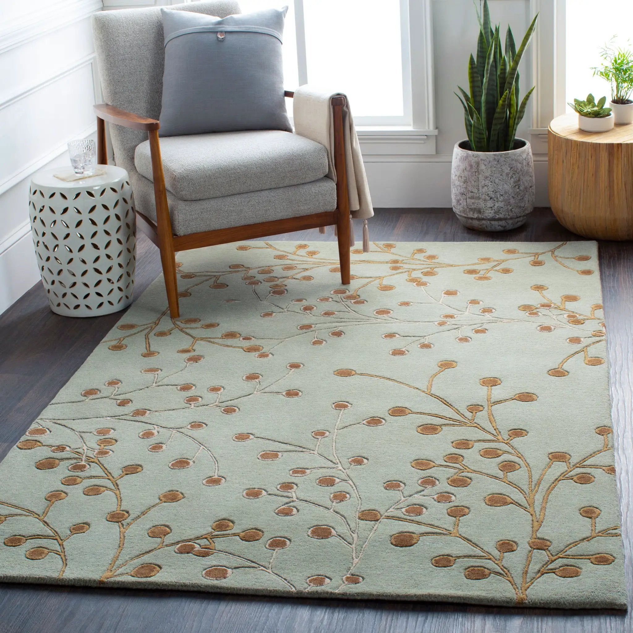 Athena ATH-5058 Sage Area Rug by LIVABLISS