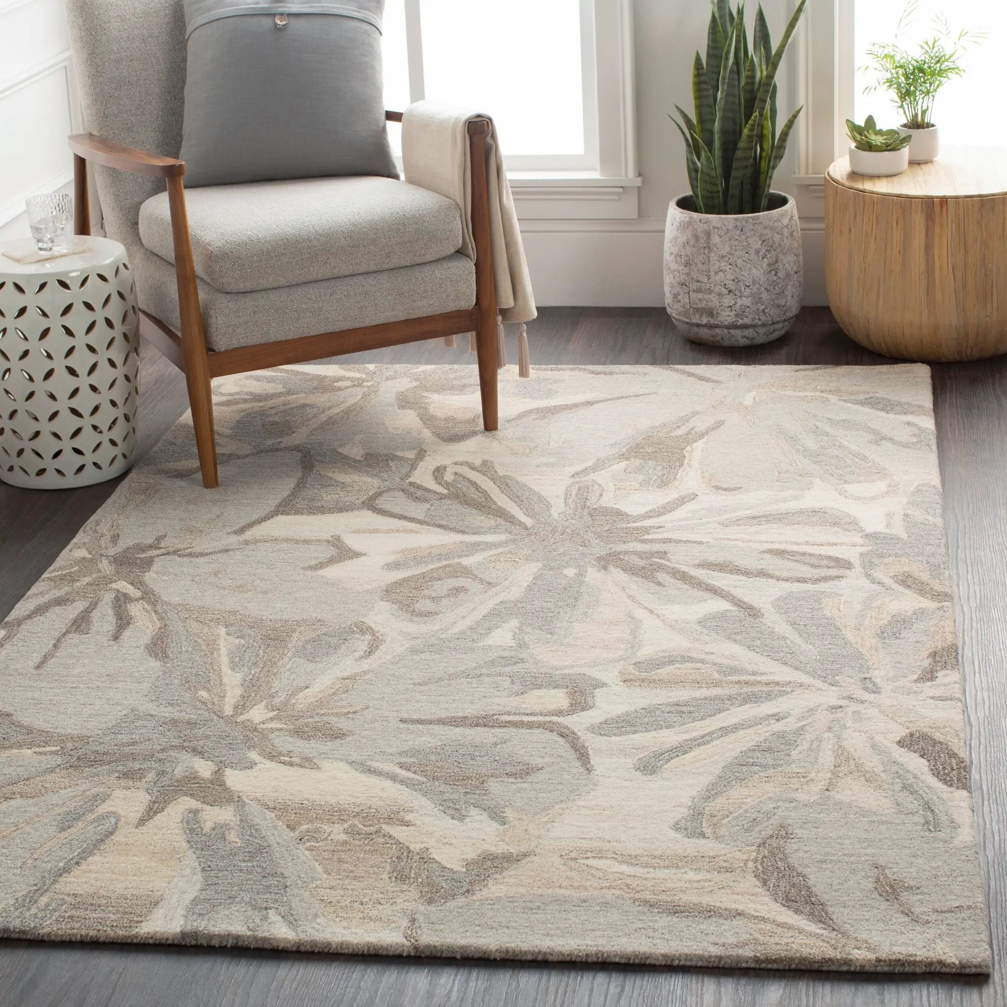 Athena ATH-5150 Taupe Area Rug by LIVABLISS