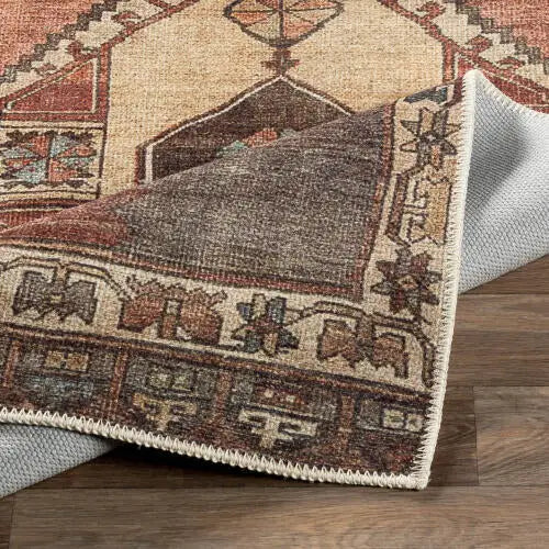 Antiquity AUY-2303 Dark-Brown Area Rug by LIVABLISS