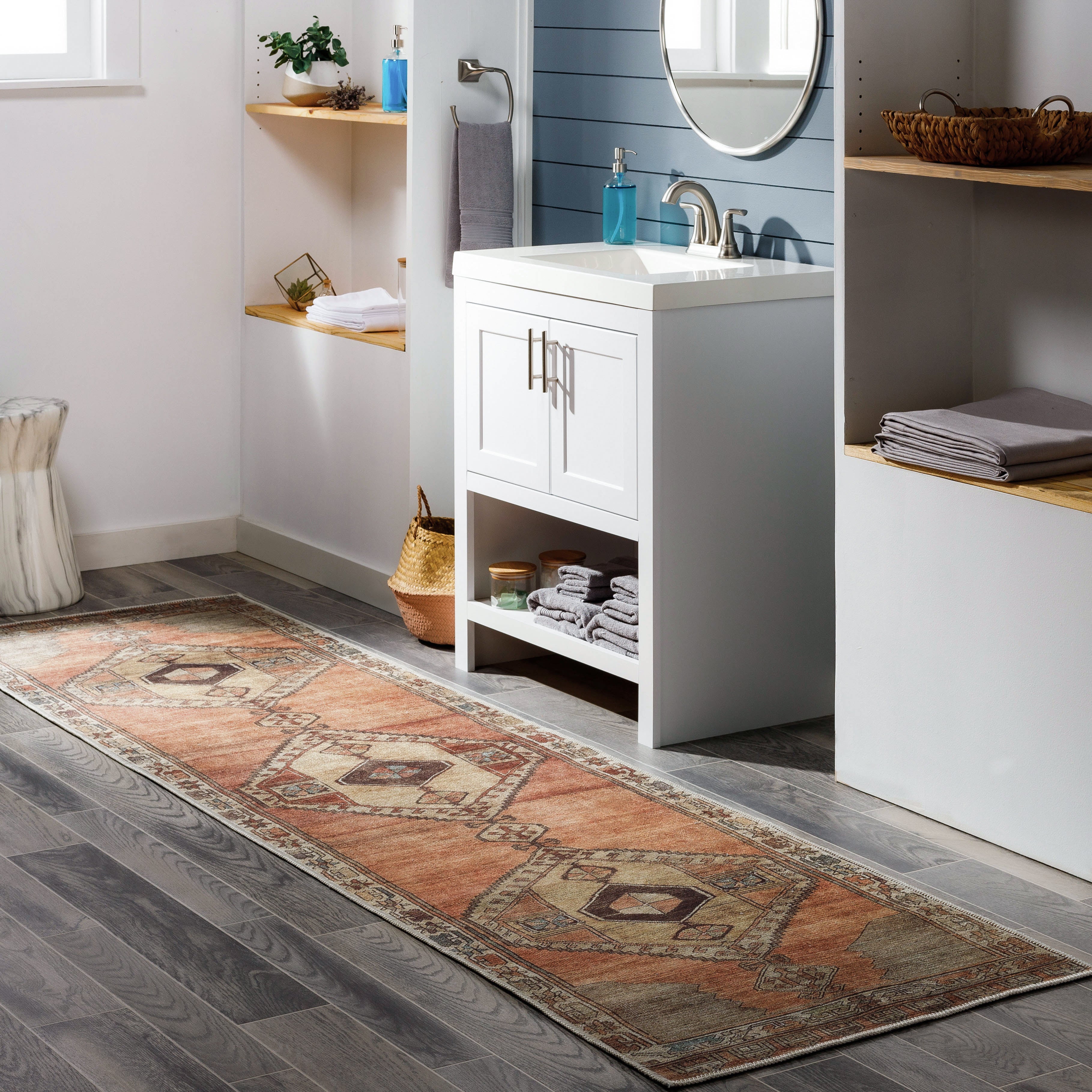 Surya Antiquity AUY-2303 Dark Brown Area Rug by LIVABLISS