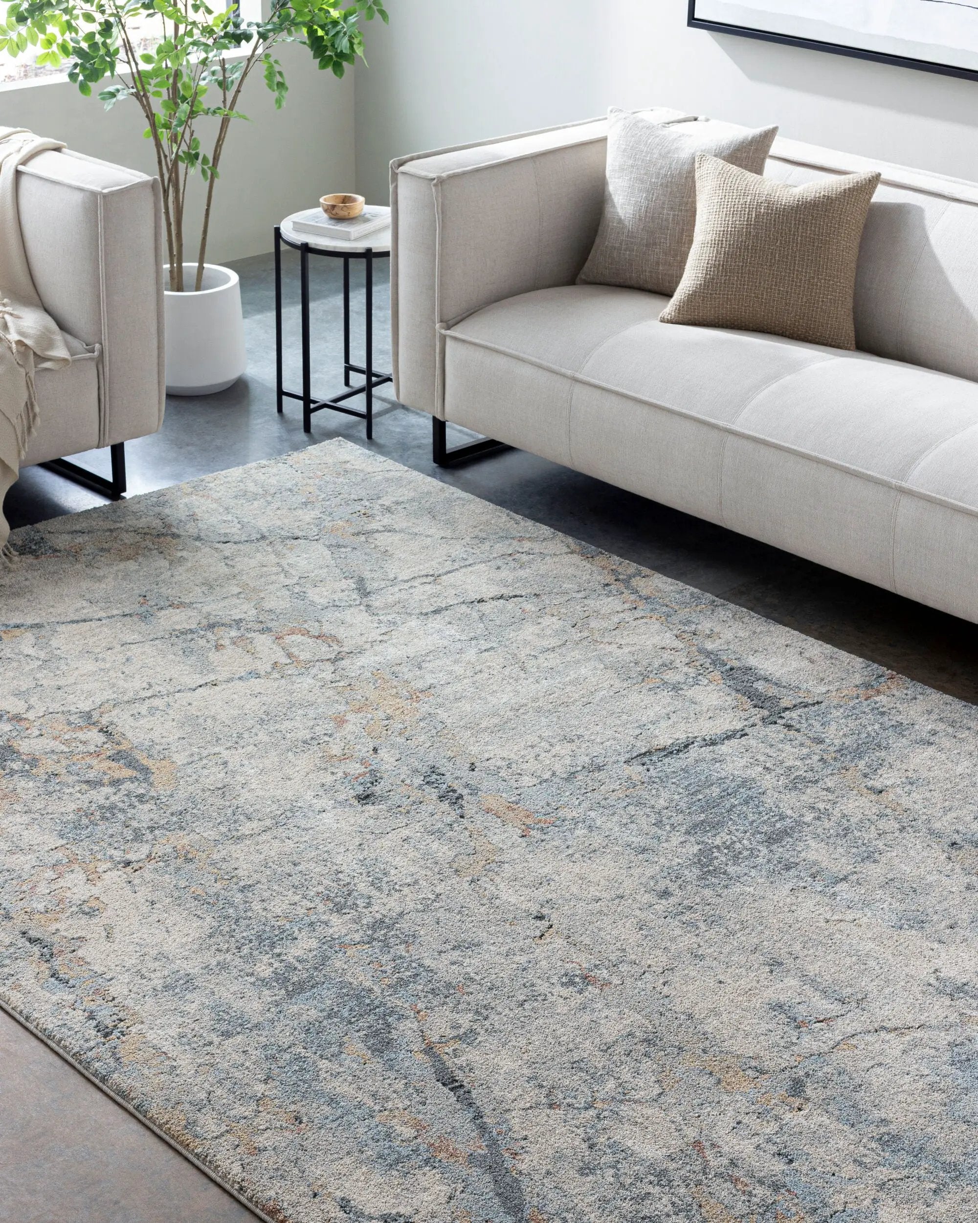 Avellino AVL-2306 Light-Beige Area Rug by LIVABLISS