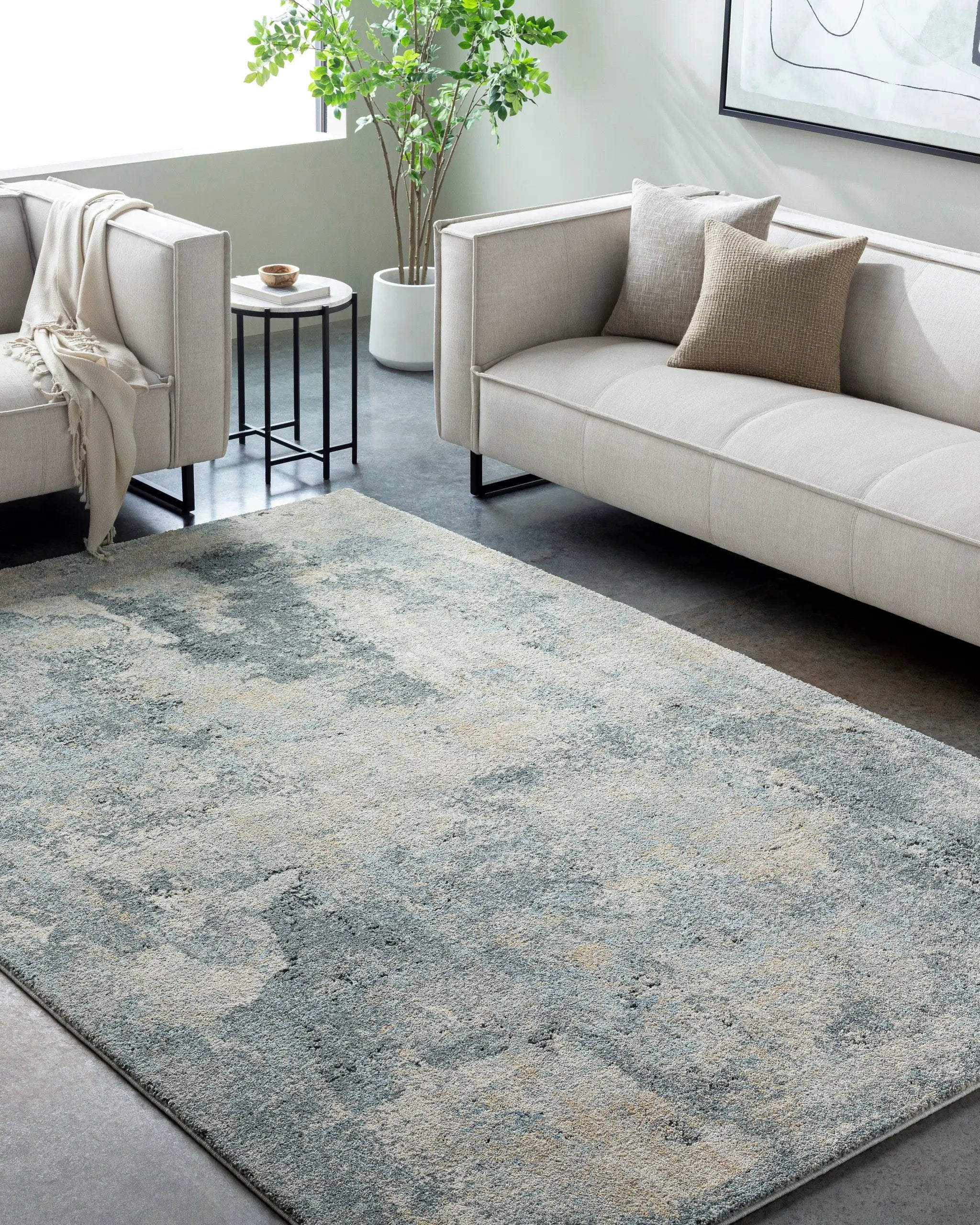 Avellino AVL-2311 Light-Gray Area Rug by LIVABLISS