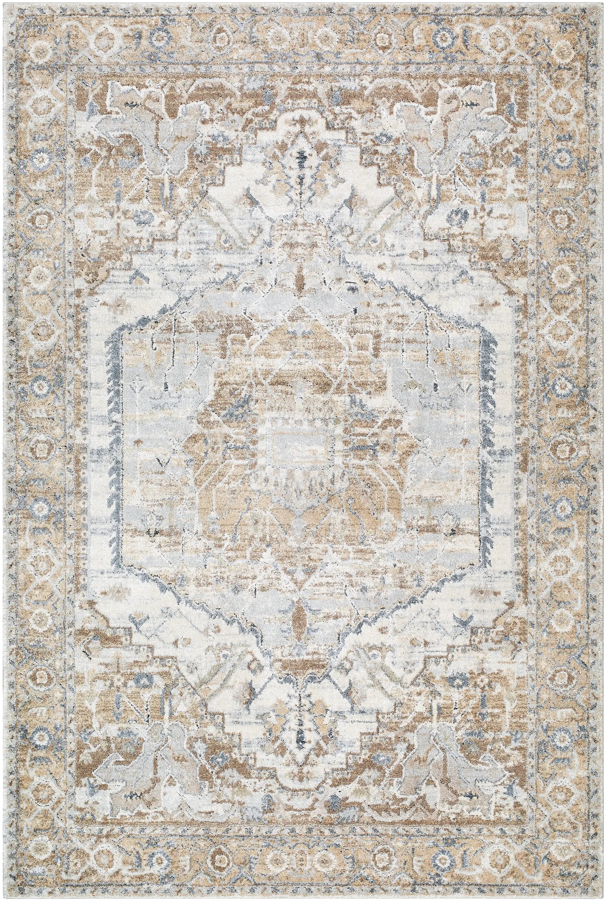 Avellino AVL-2318 Light-Beige Area Rug by LIVABLISS