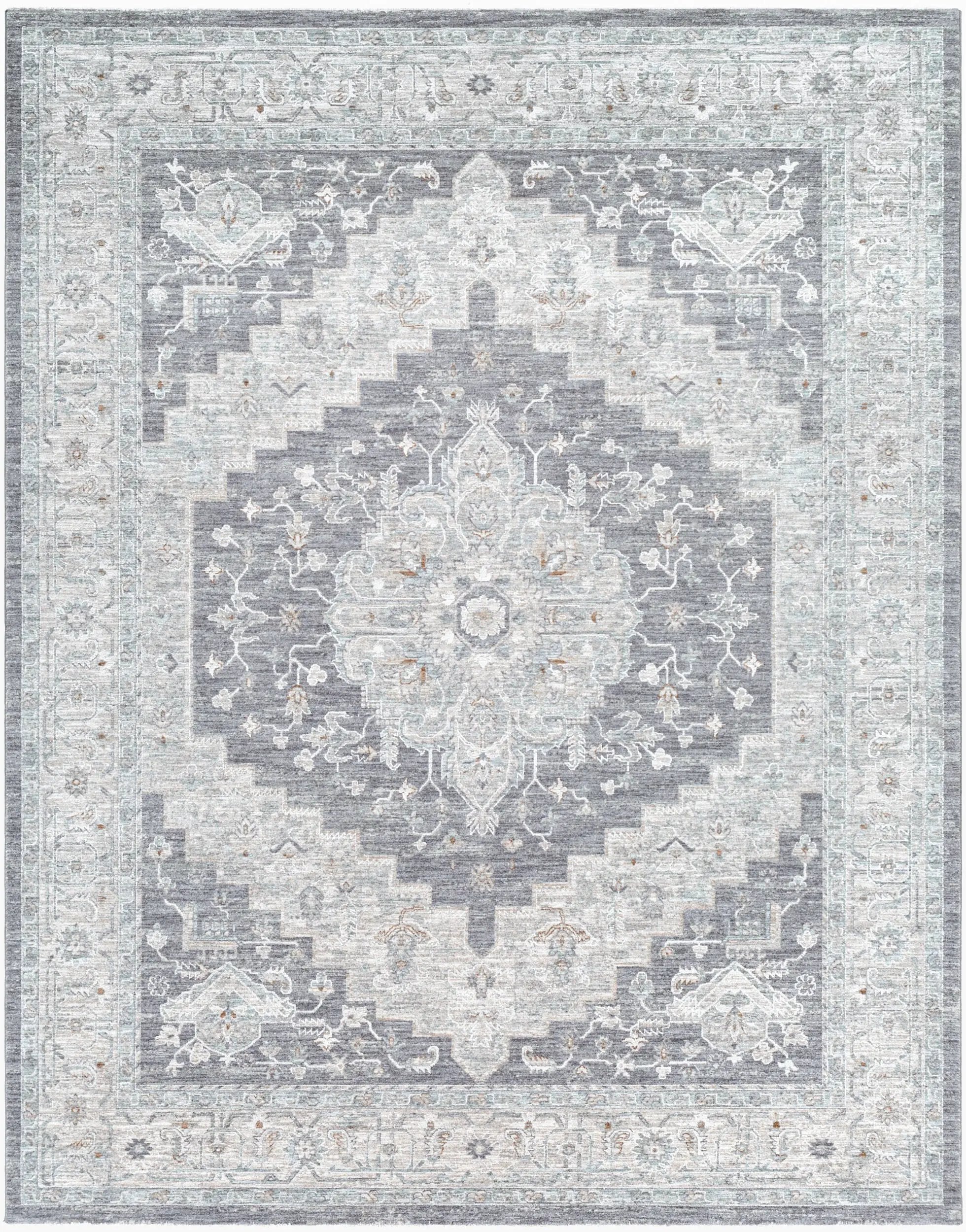 LIVABLISS Avant Garde AVT-2300 Blue Area Rug - Rugs Machine Woven Rug