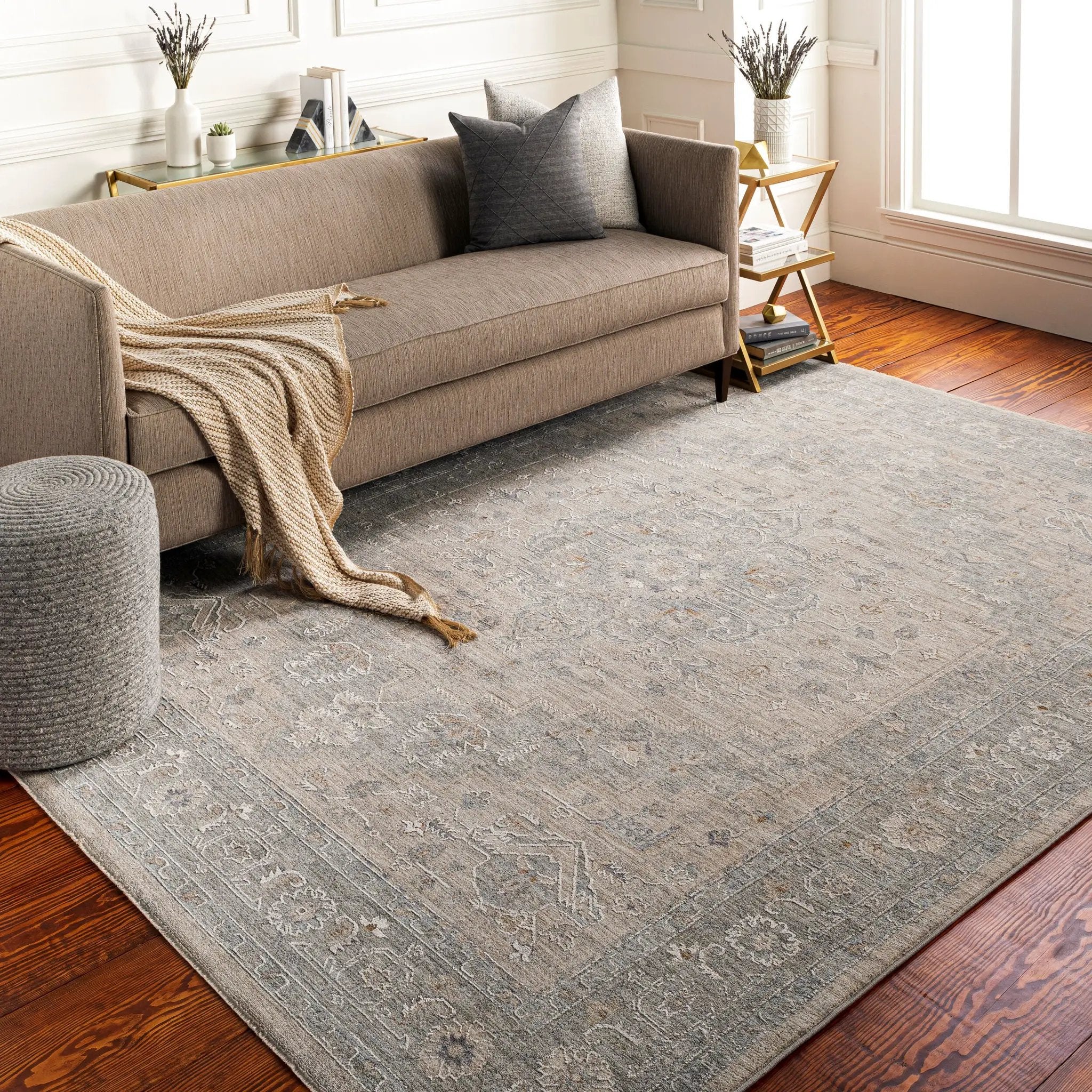 Avant Garde AVT-2302 Gray Area Rug by LIVABLISS