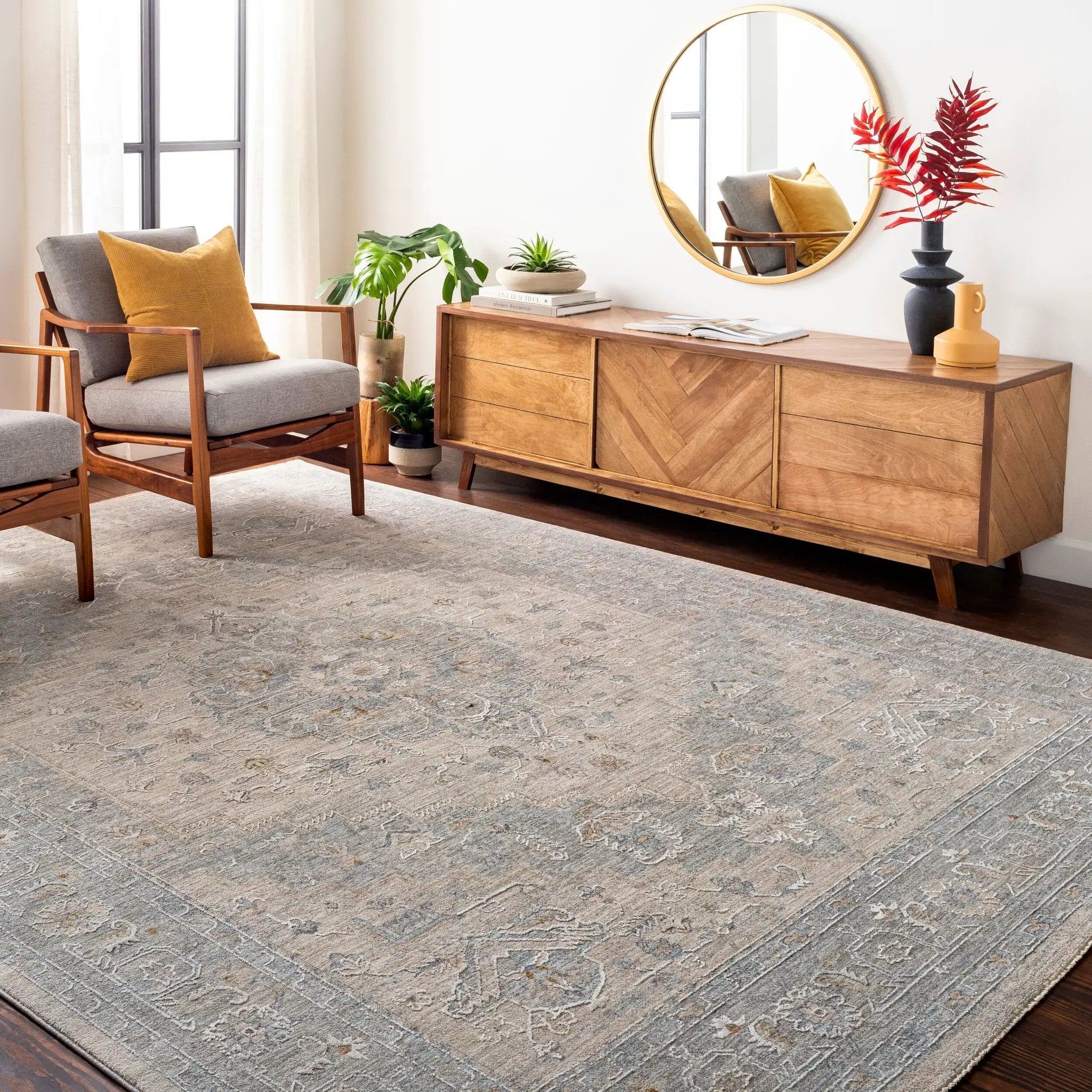 Avant Garde AVT-2302 Gray Area Rug by LIVABLISS