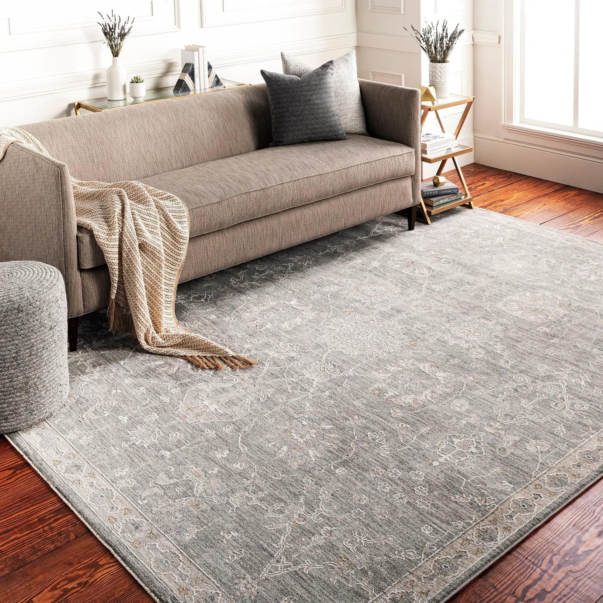 Avant Garde AVT-2305 Gray Area Rug by LIVABLISS