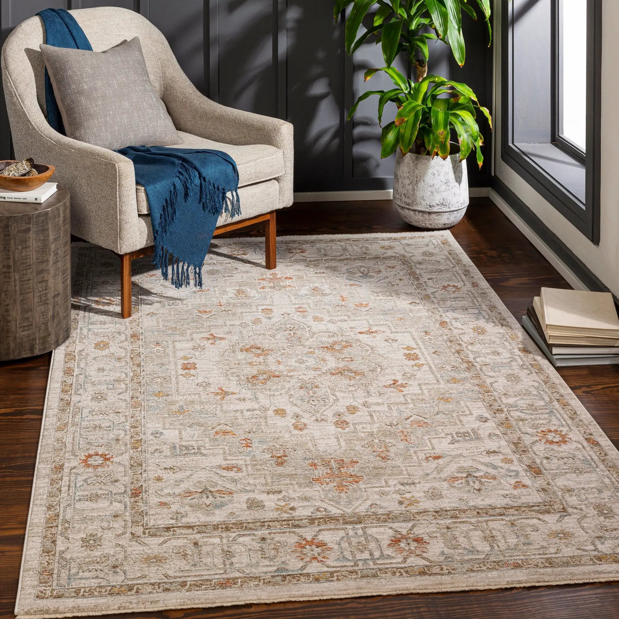 Avant Garde AVT-2313 Beige Area Rug by LIVABLISS