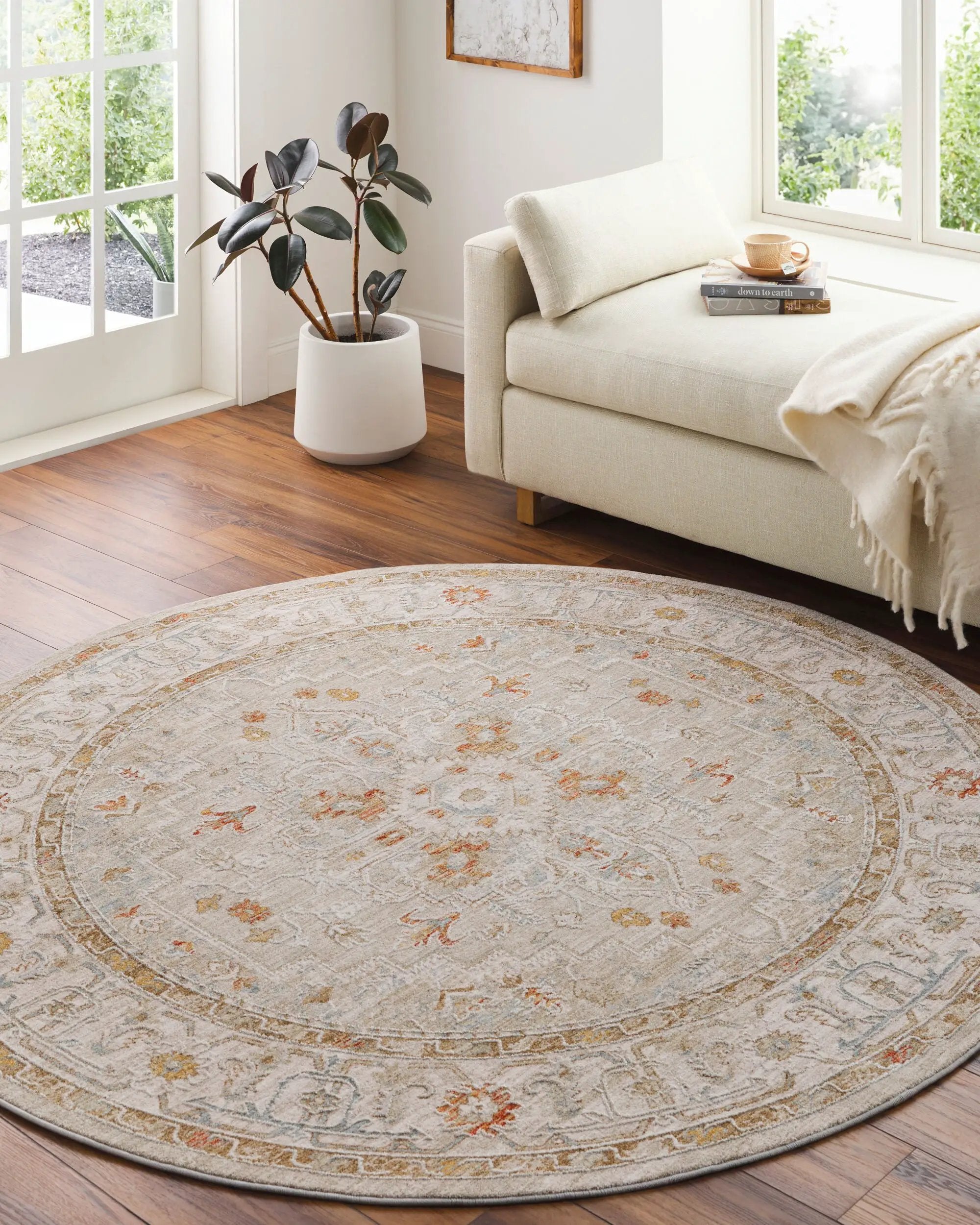 Avant Garde AVT-2314 Light-Brown Area Rug by LIVABLISS