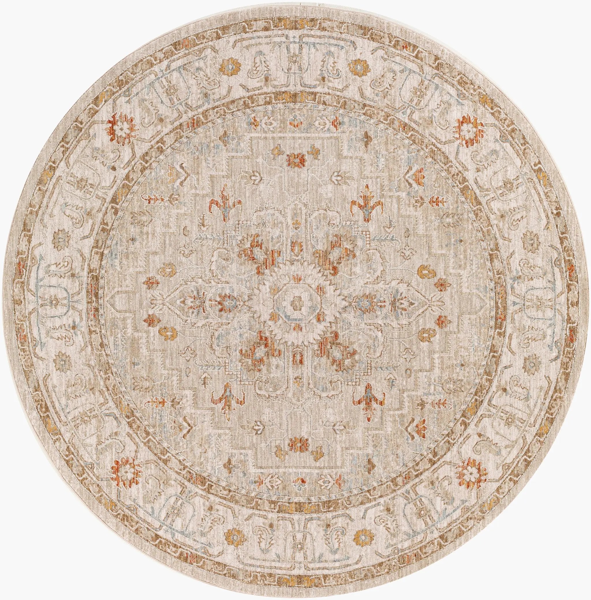 Avant Garde AVT-2314 Light-Brown Area Rug by LIVABLISS
