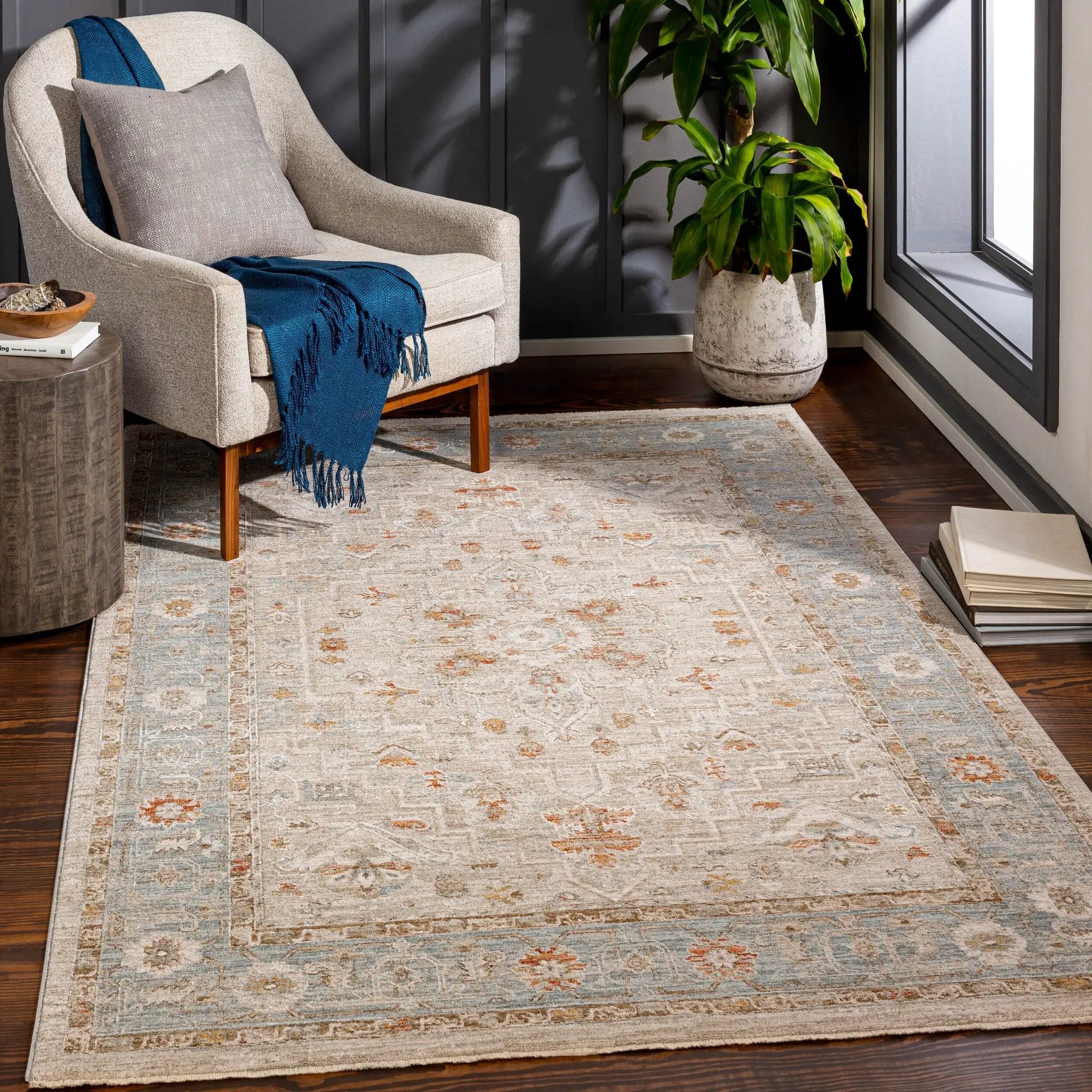 Avant Garde AVT-2316 Light-Beige Area Rug by LIVABLISS