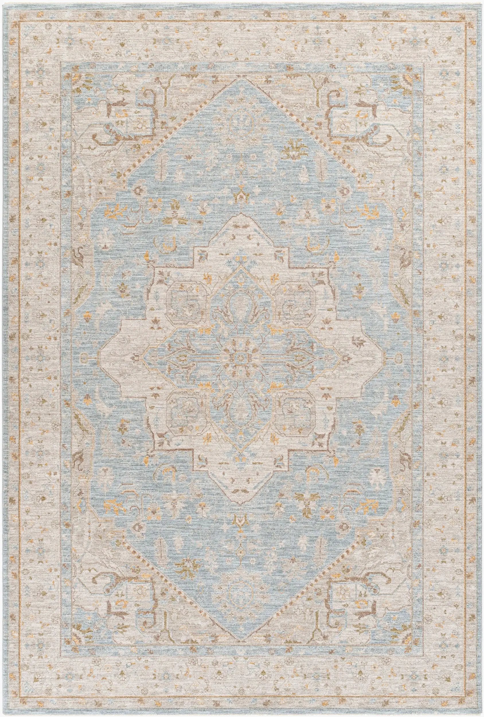 Avant Garde AVT-2365 Light-Blue Area Rug by LIVABLISS