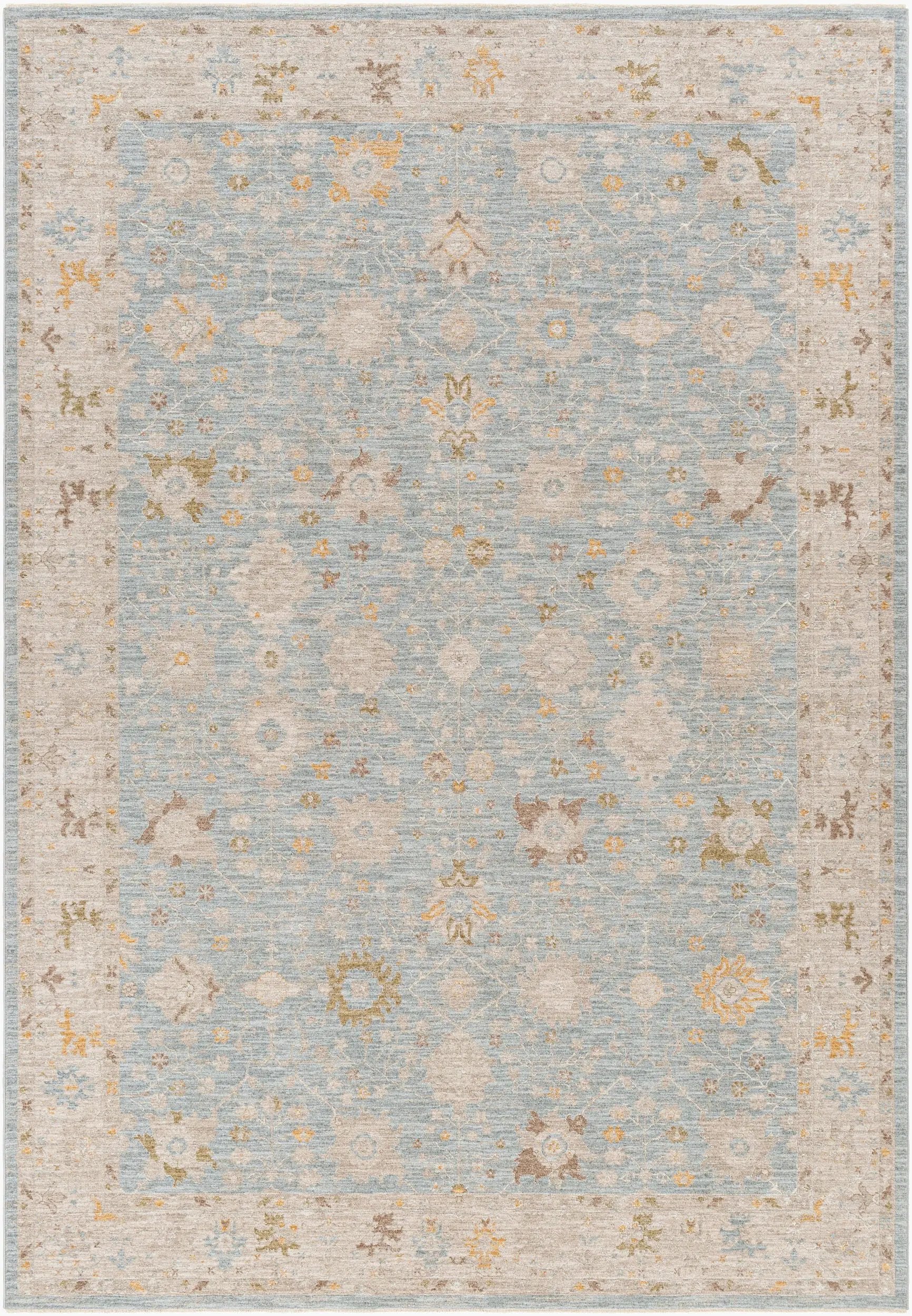 Avant Garde AVT-2369 Light-Blue Area Rug by LIVABLISS