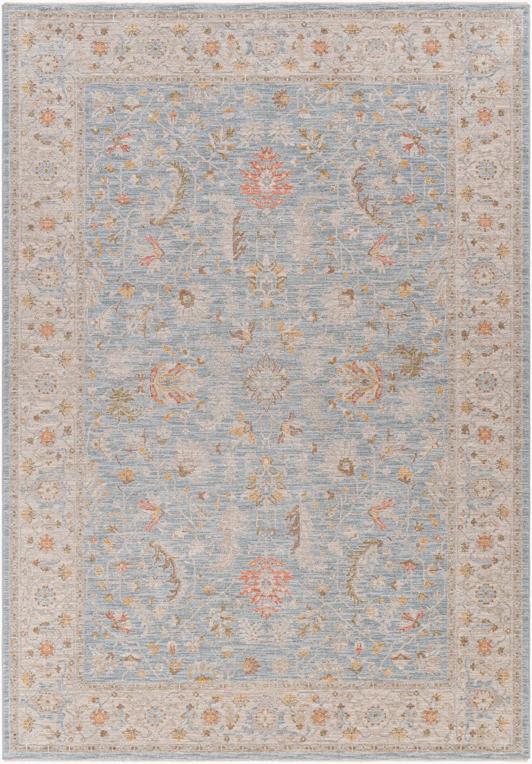 Avant Garde AVT-2371 Light-Blue Area Rug by LIVABLISS