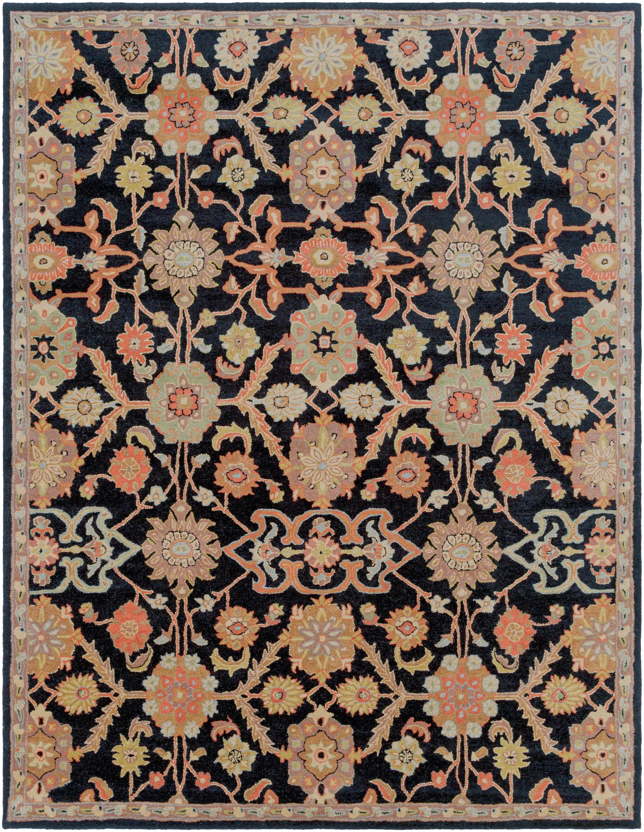 Middleton AWMD-2073 Black Area Rug by LIVABLISS