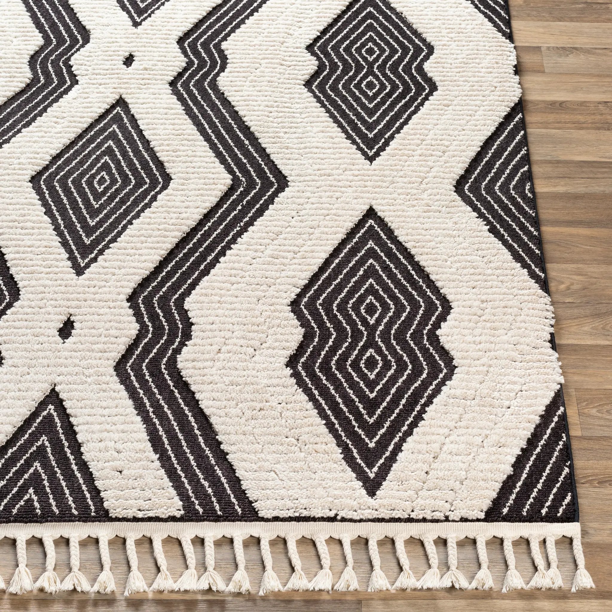 Azilal AZI-2300 Black Area Rug by LIVABLISS