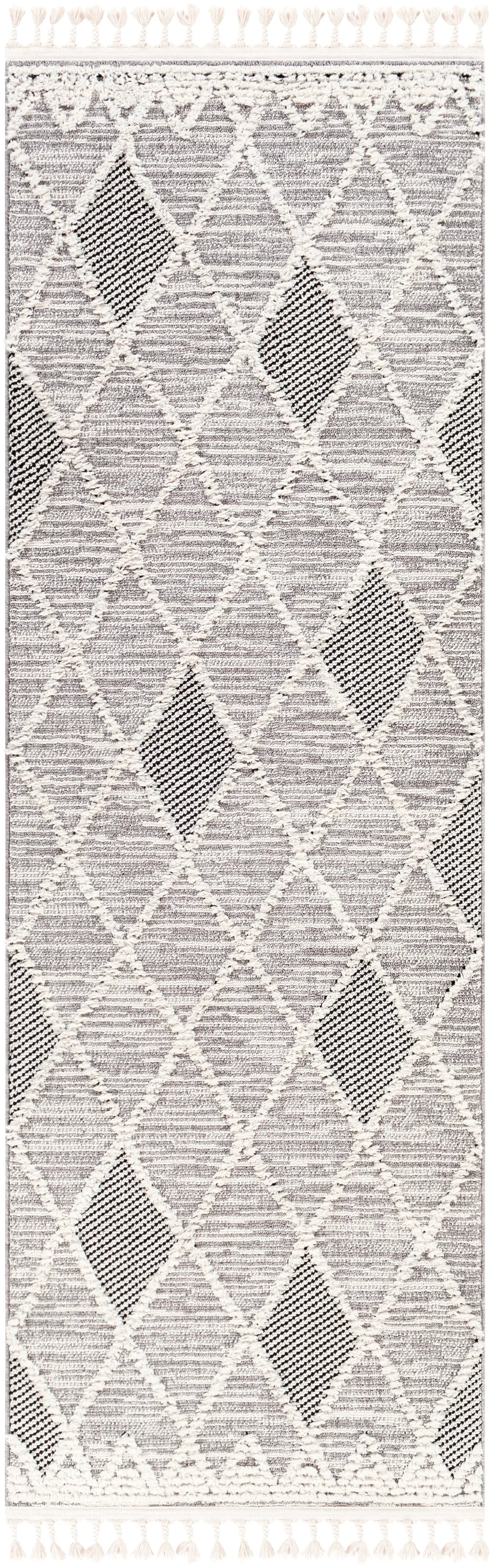 Azilal AZI-2304 Gray Area Rug by LIVABLISS