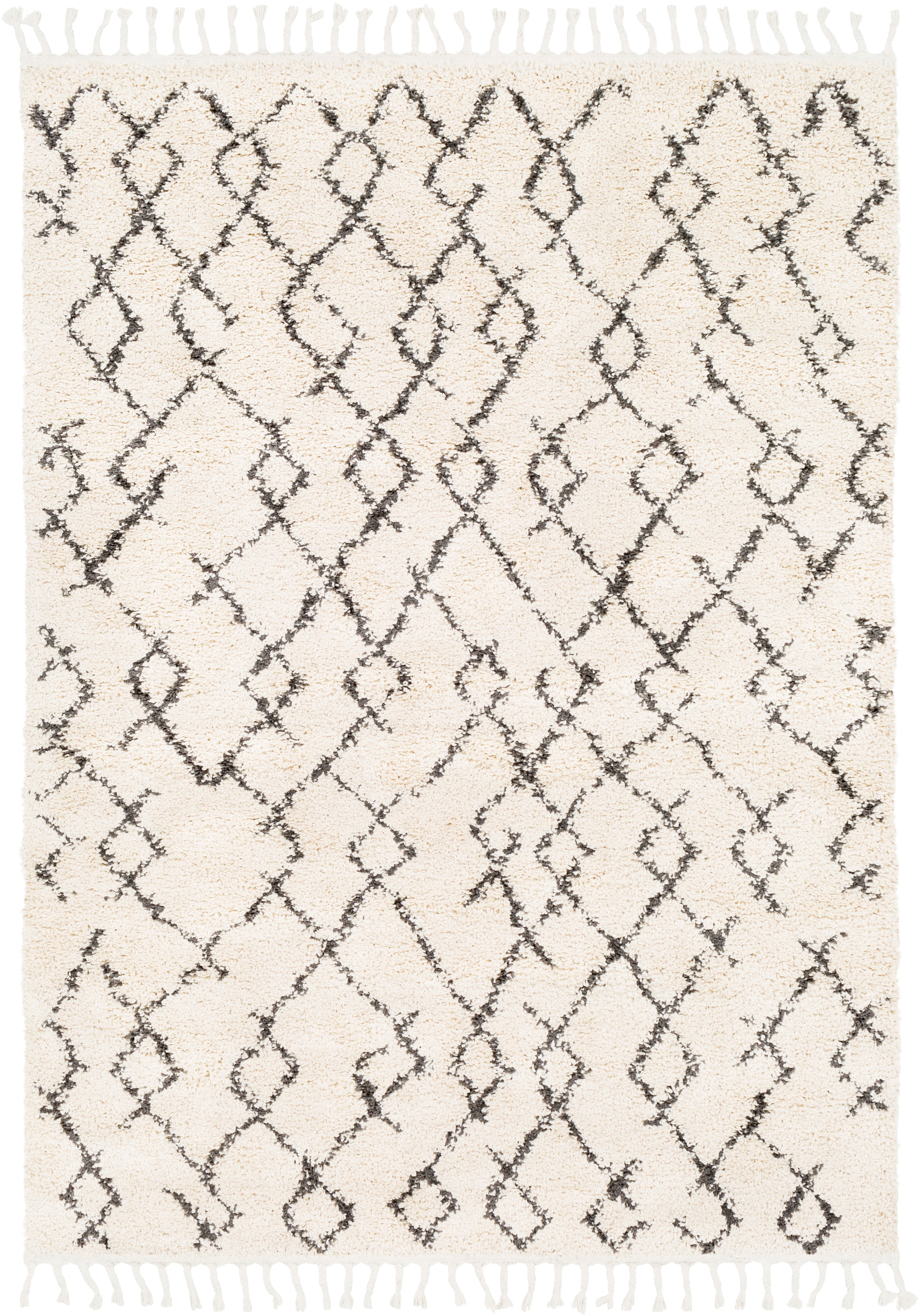 Surya Berber Shag BBE-2301 Beige Area Rug by LIVABLISS