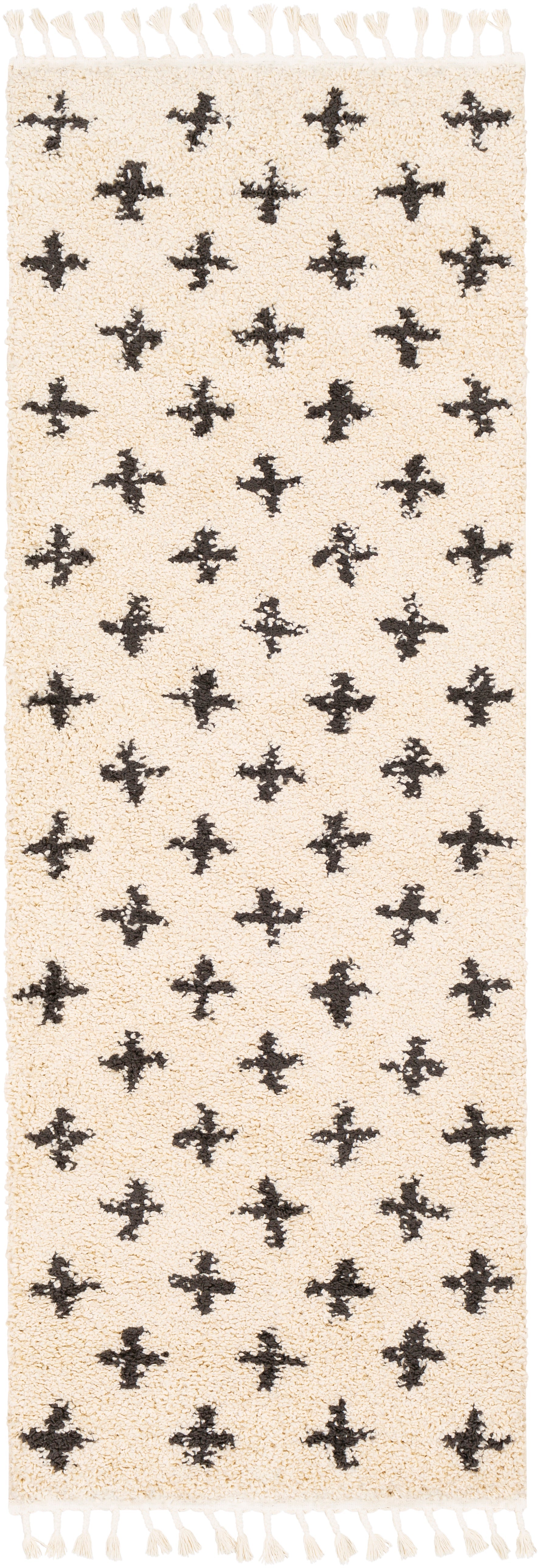 Surya Berber Shag BBE-2310 White Area Rug by LIVABLISS