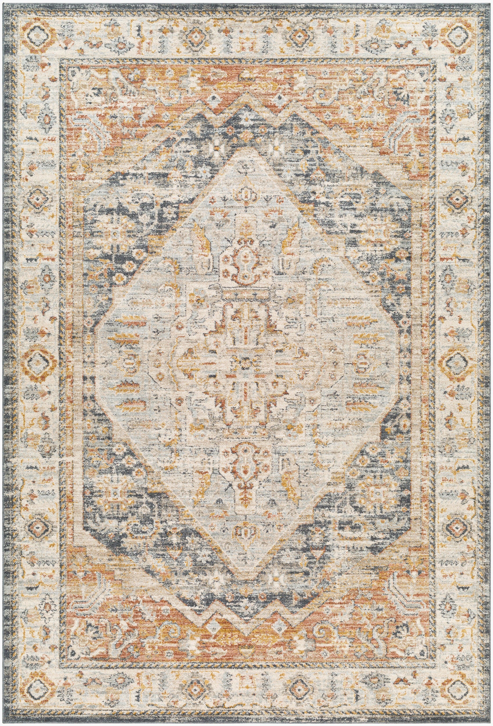 Surya Beckham BCM-2301 Charcoal Area Rug by LIVABLISS