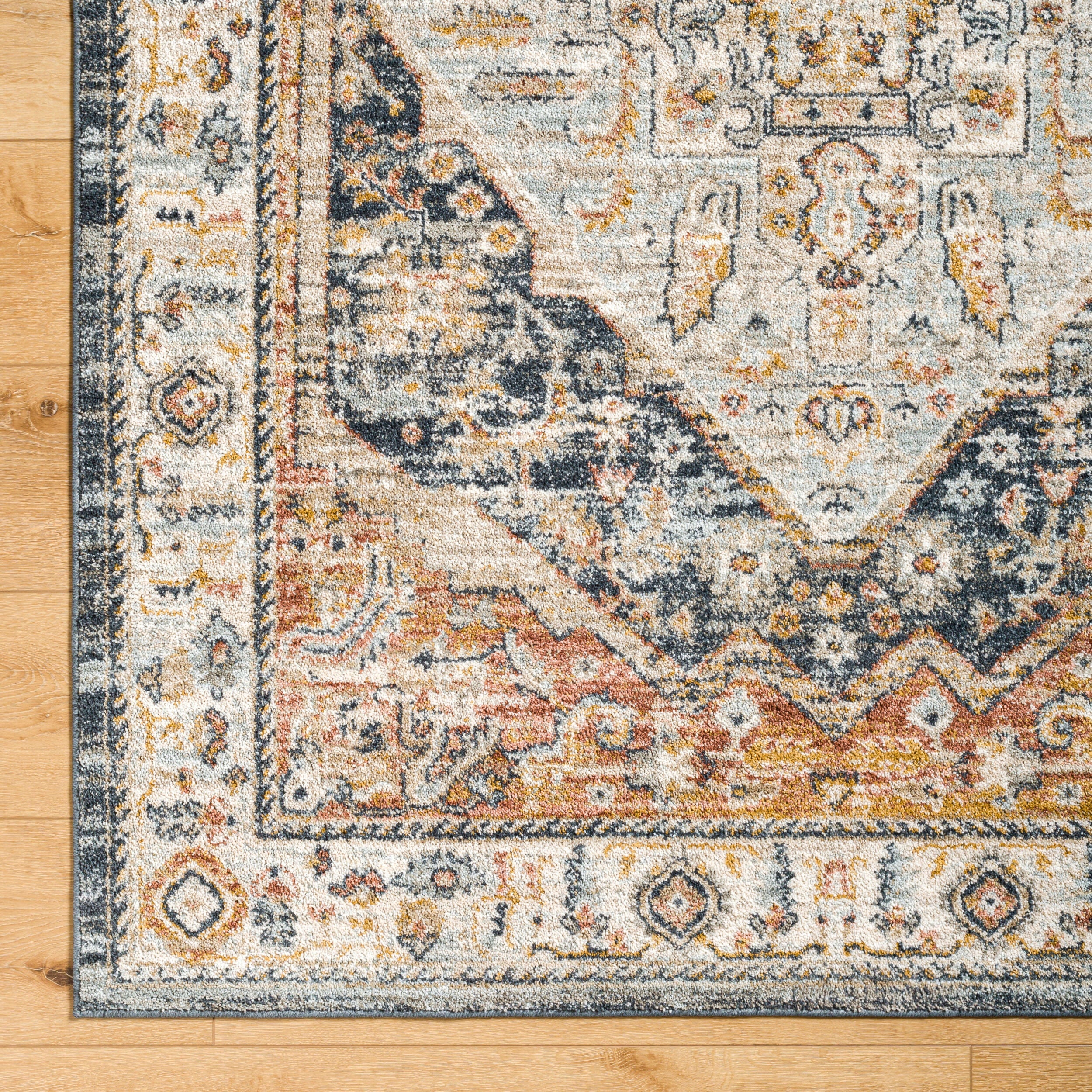 Surya Beckham BCM-2301 Charcoal Area Rug by LIVABLISS
