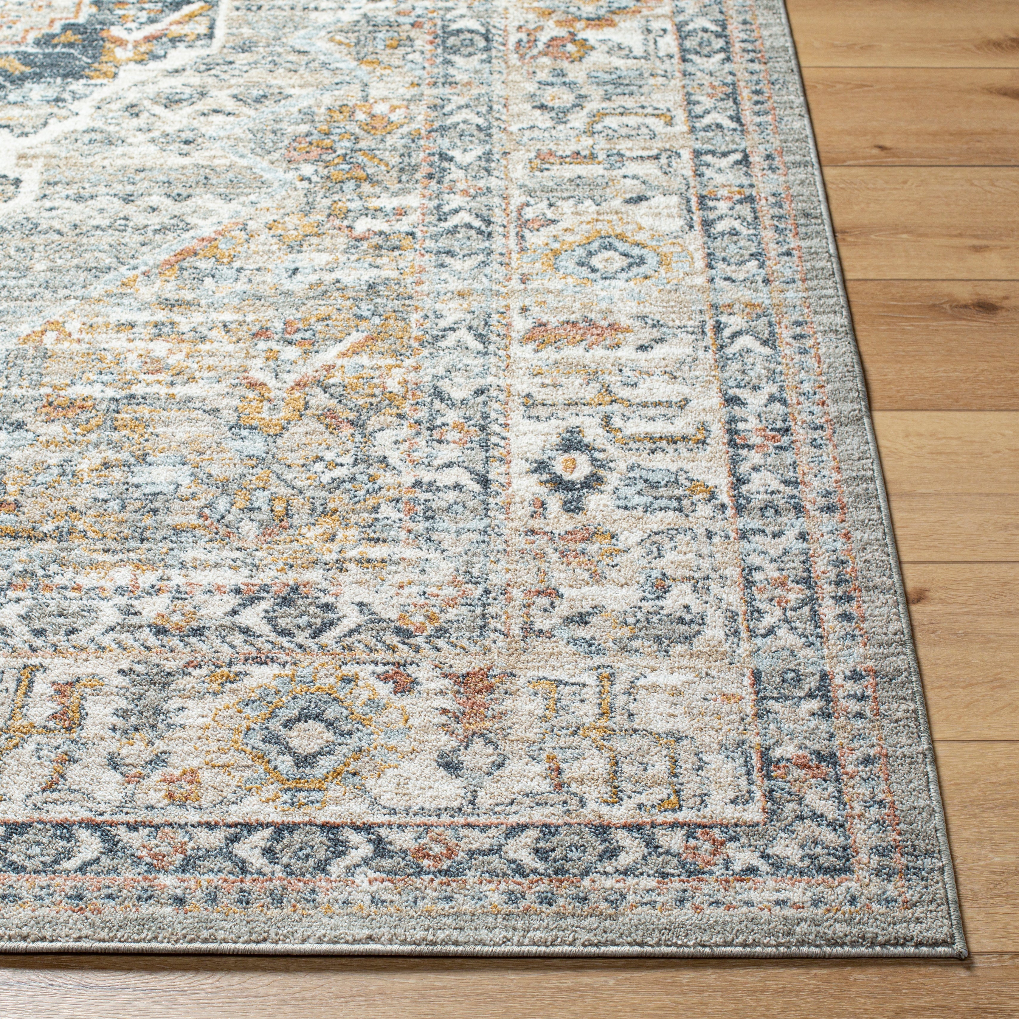 Surya Beckham BCM-2303 Charcoal Area Rug by LIVABLISS