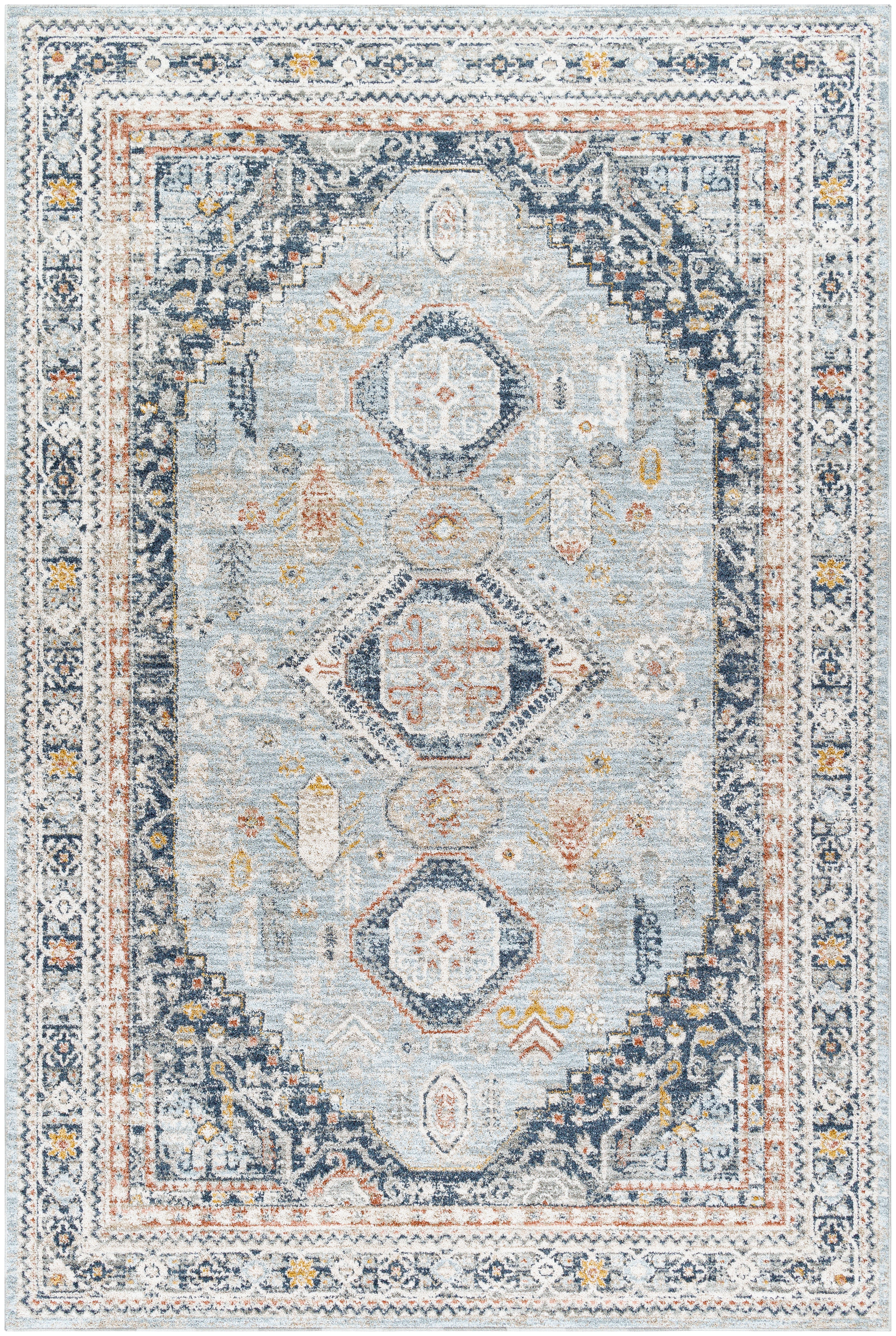 Surya Beckham BCM-2323 Ice Blue Area Rug by LIVABLISS