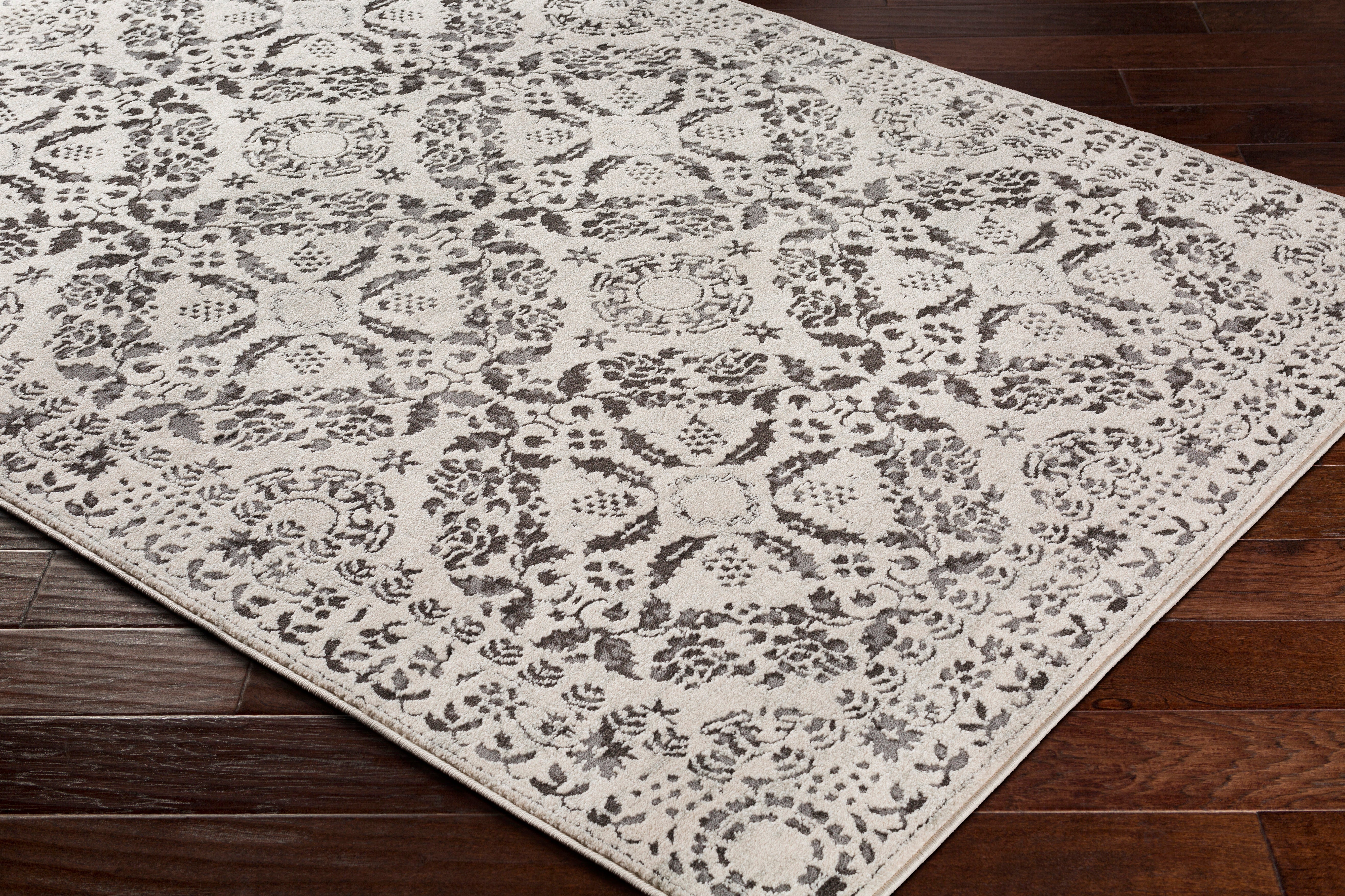 Surya Bahar BHR-2318 Charcoal Area Rug by LIVABLISS