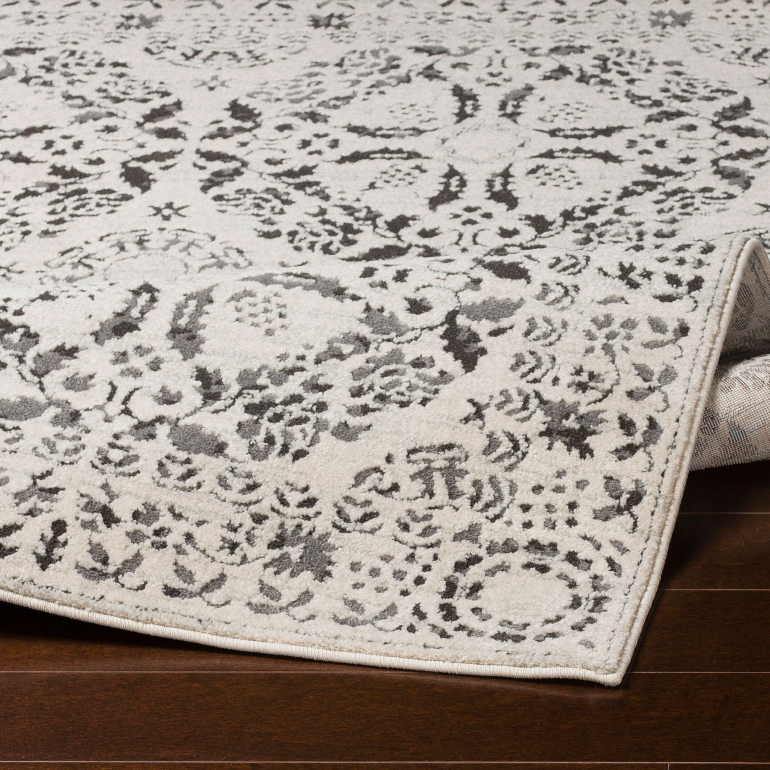 Surya Bahar BHR-2318 Charcoal Area Rug by LIVABLISS