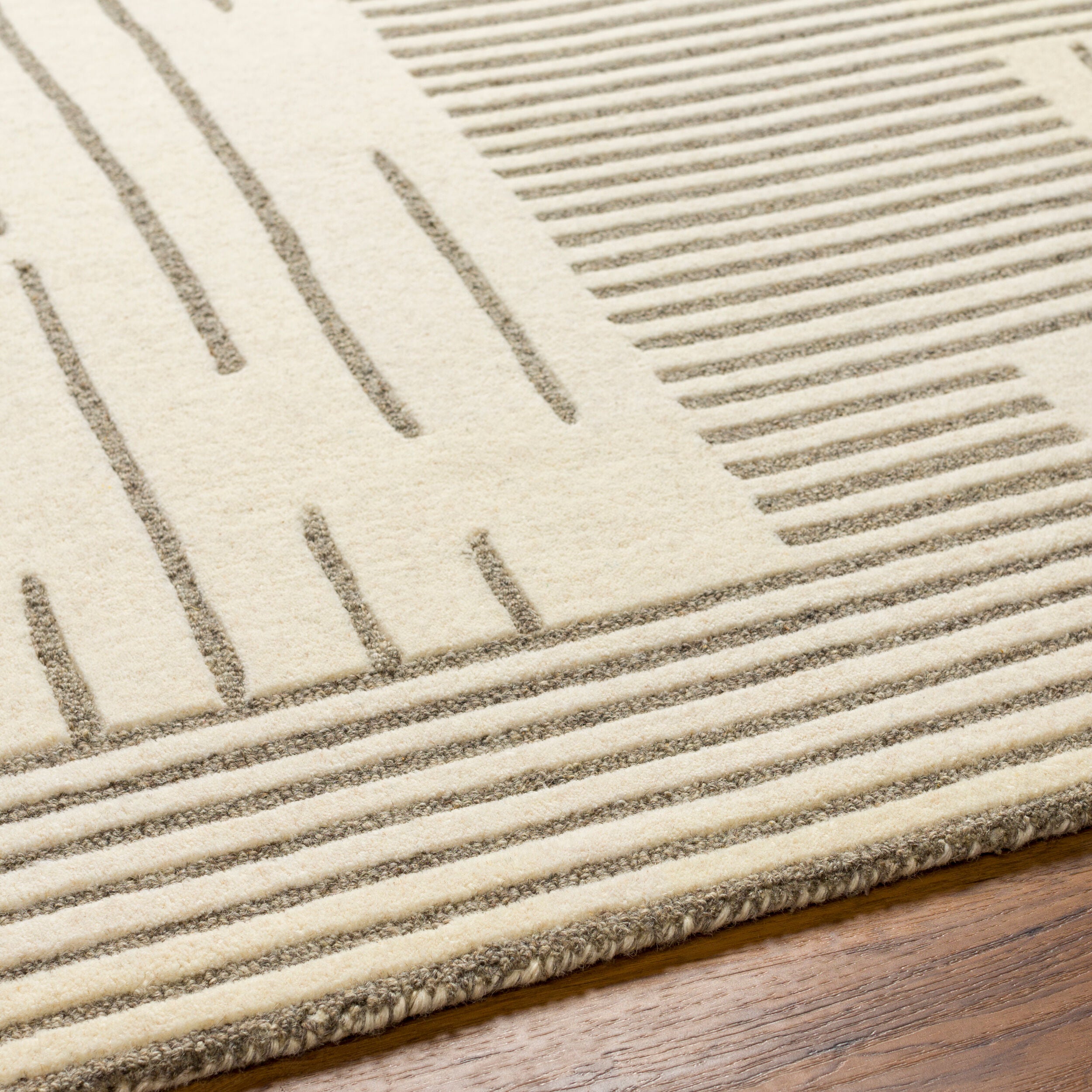 Surya Brook BKO-2311 Charcoal Area Rug by LIVABLISS