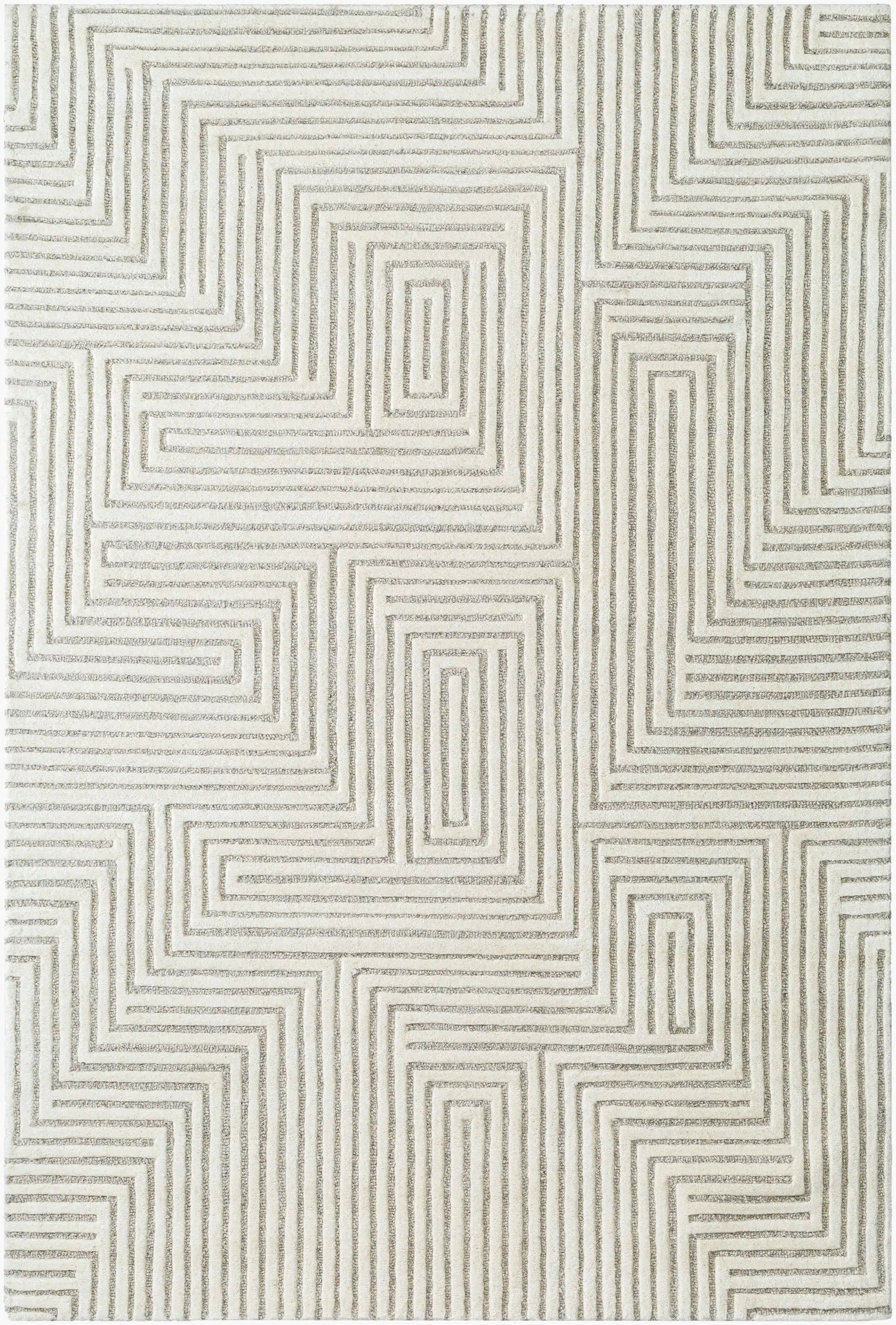 Brook BKO-2320 Ivory Area Rug by LIVABLISS