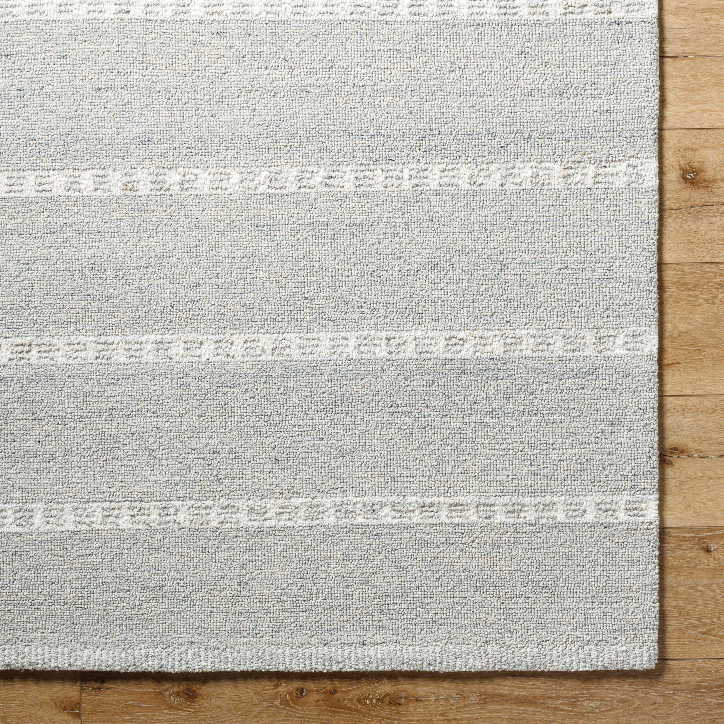 Surya Brook BKO-2322 Silver Area Rug by LIVABLISS
