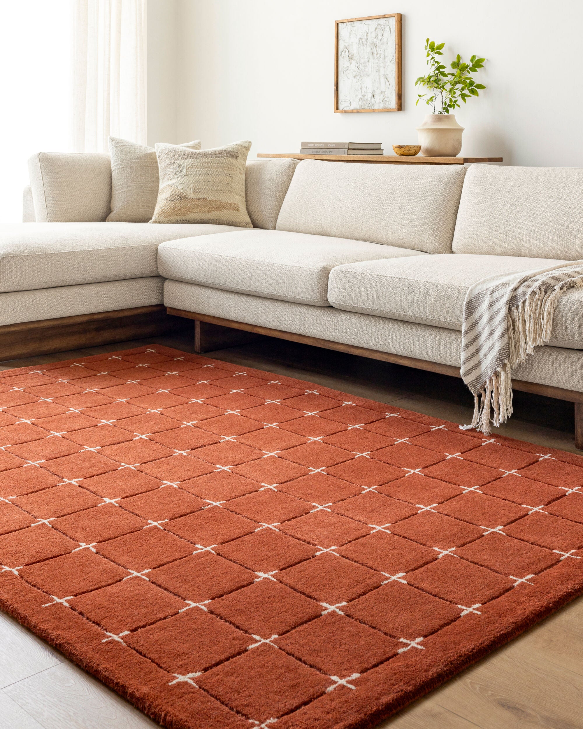 LIVABLISS Brook BKO-2334 Rust Area Rug