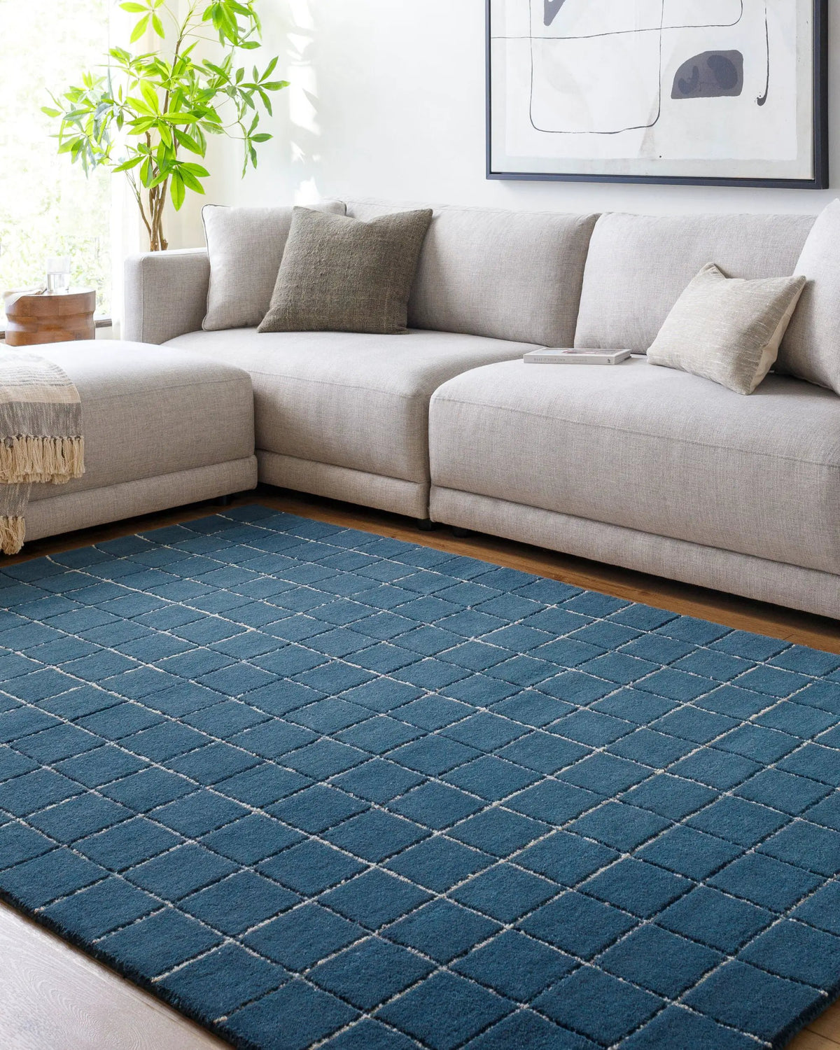 LIVABLISS Brook BKO-2342 Midnight-Blue Area Rug