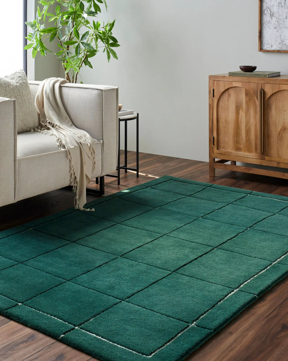 LIVABLISS Brook BKO-2351 Dark-Green Area Rug