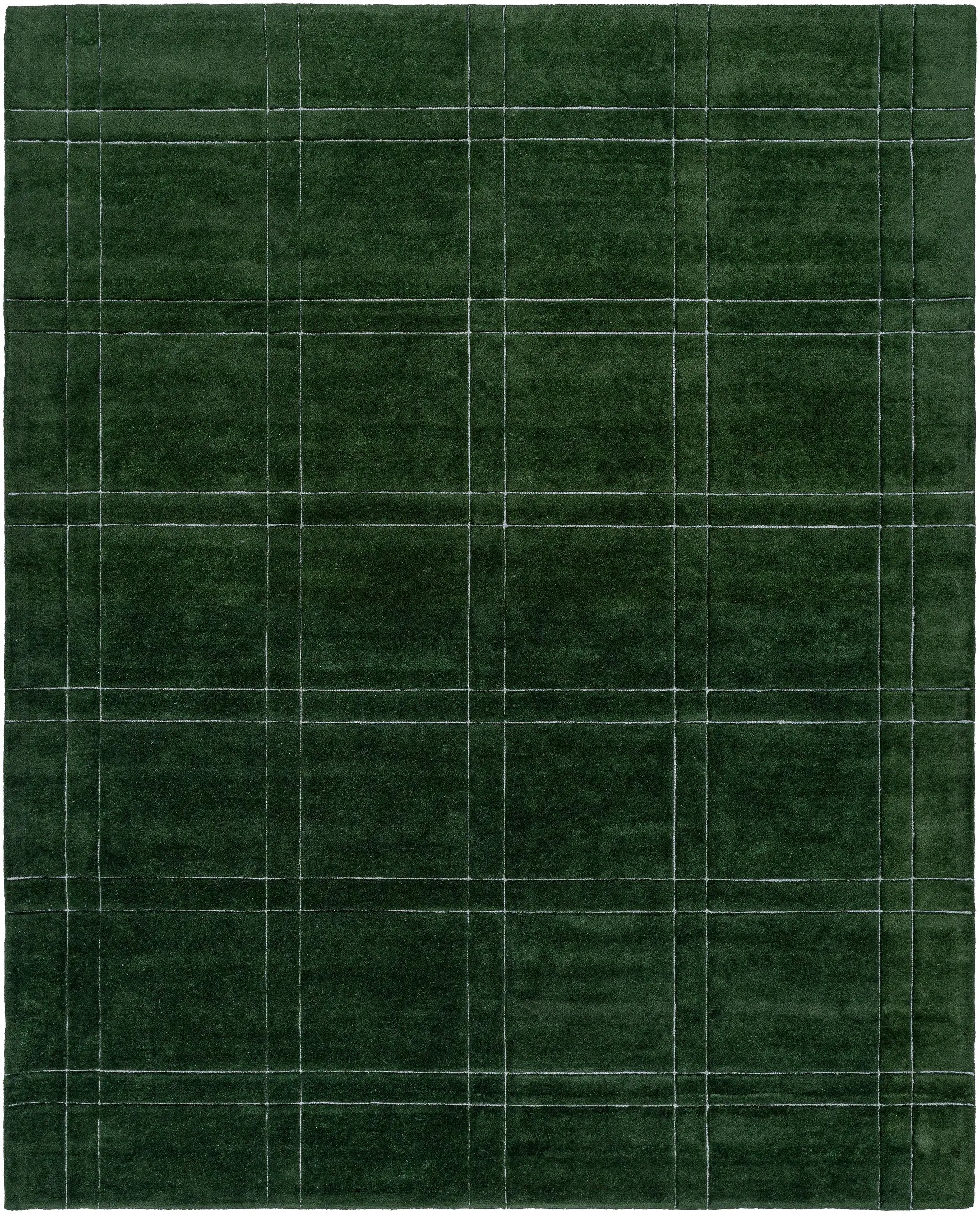 Brook BKO-2359 Dark-Green Area Rug by LIVABLISS
