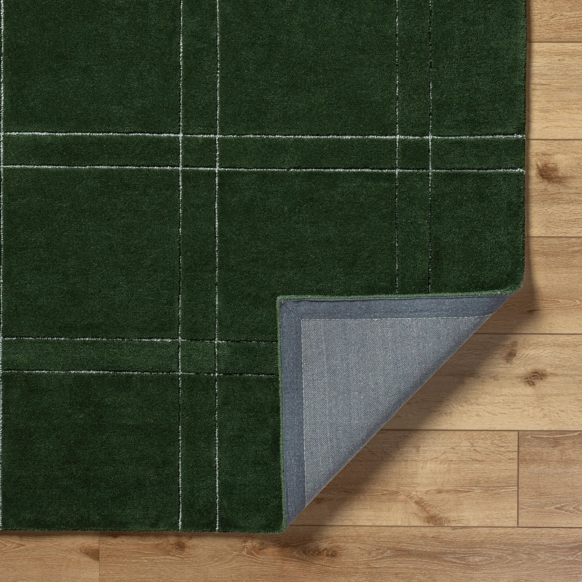 Brook BKO-2359 Dark-Green Area Rug by LIVABLISS