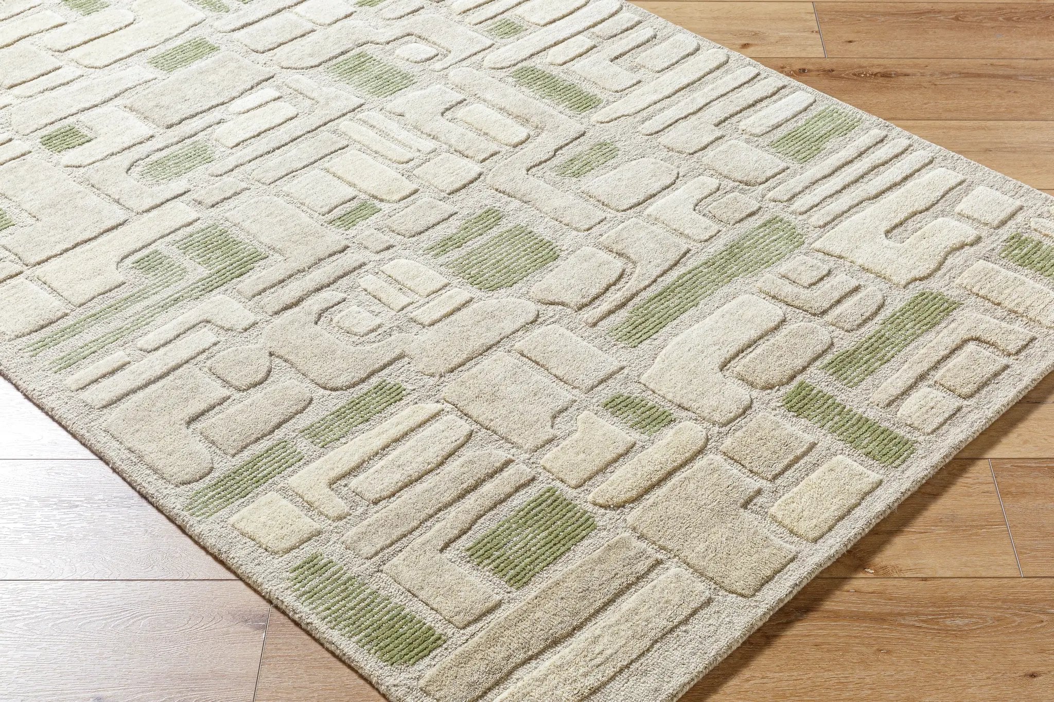 Brook BKO-2361 Sage Area Rug by LIVABLISS