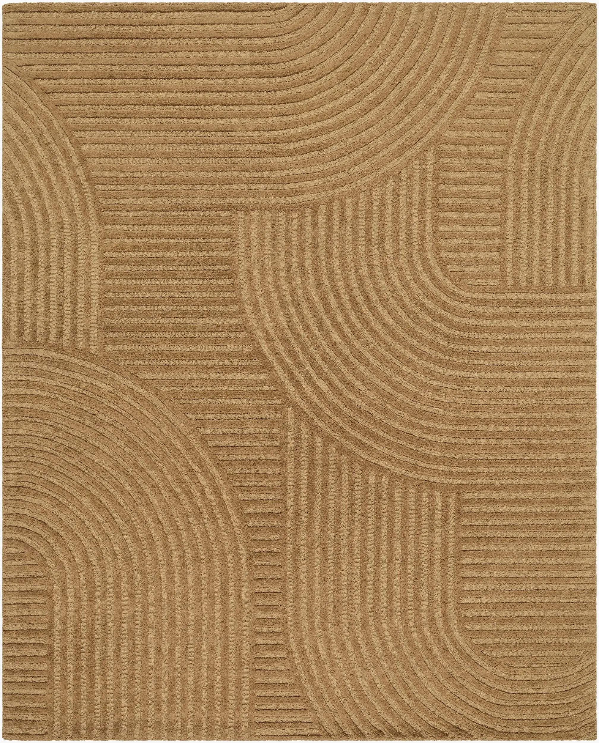 Brook BKO-2365 Camel Area Rug by LIVABLISS